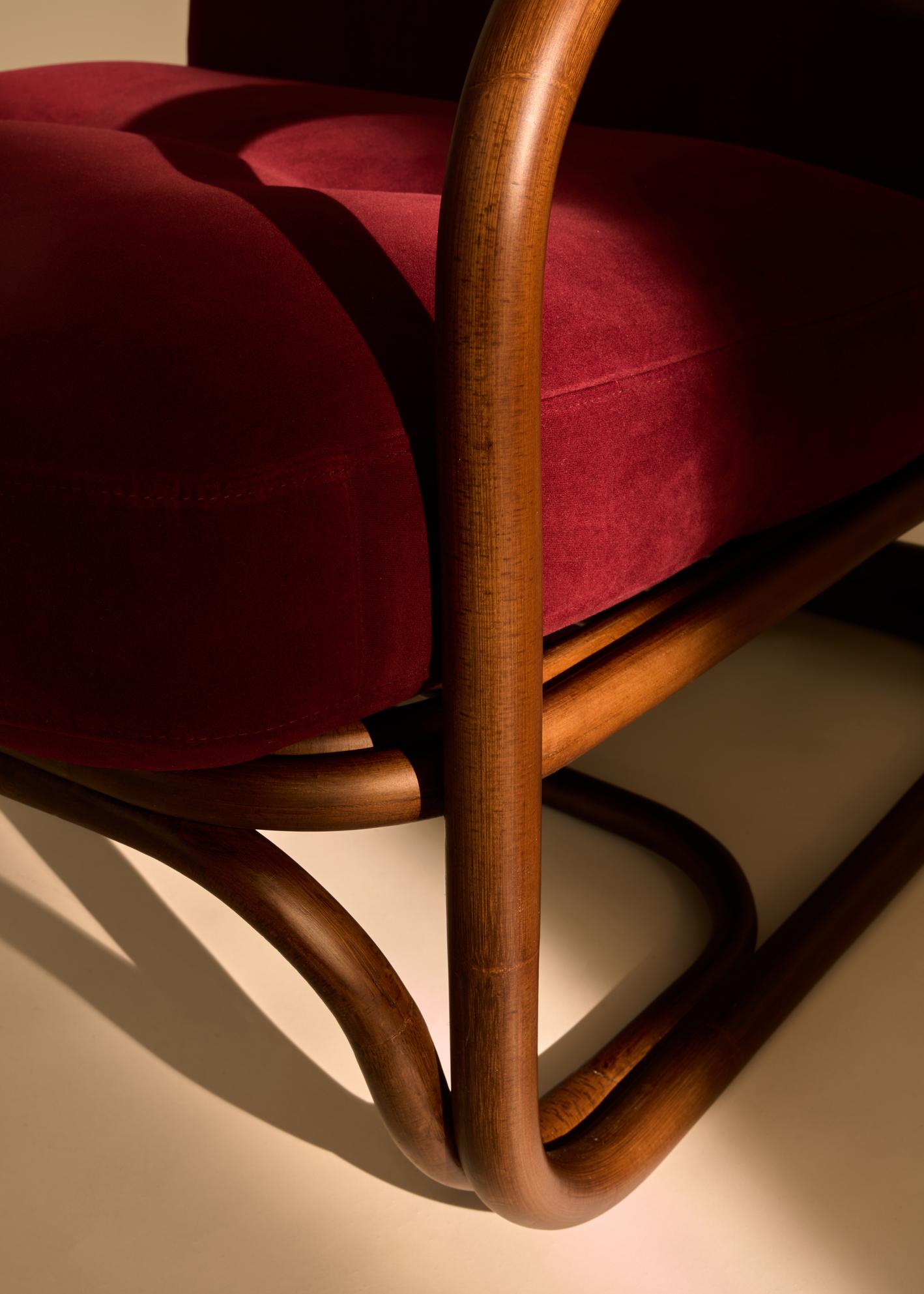 Upholstered POLTRONA TRIA Armchair