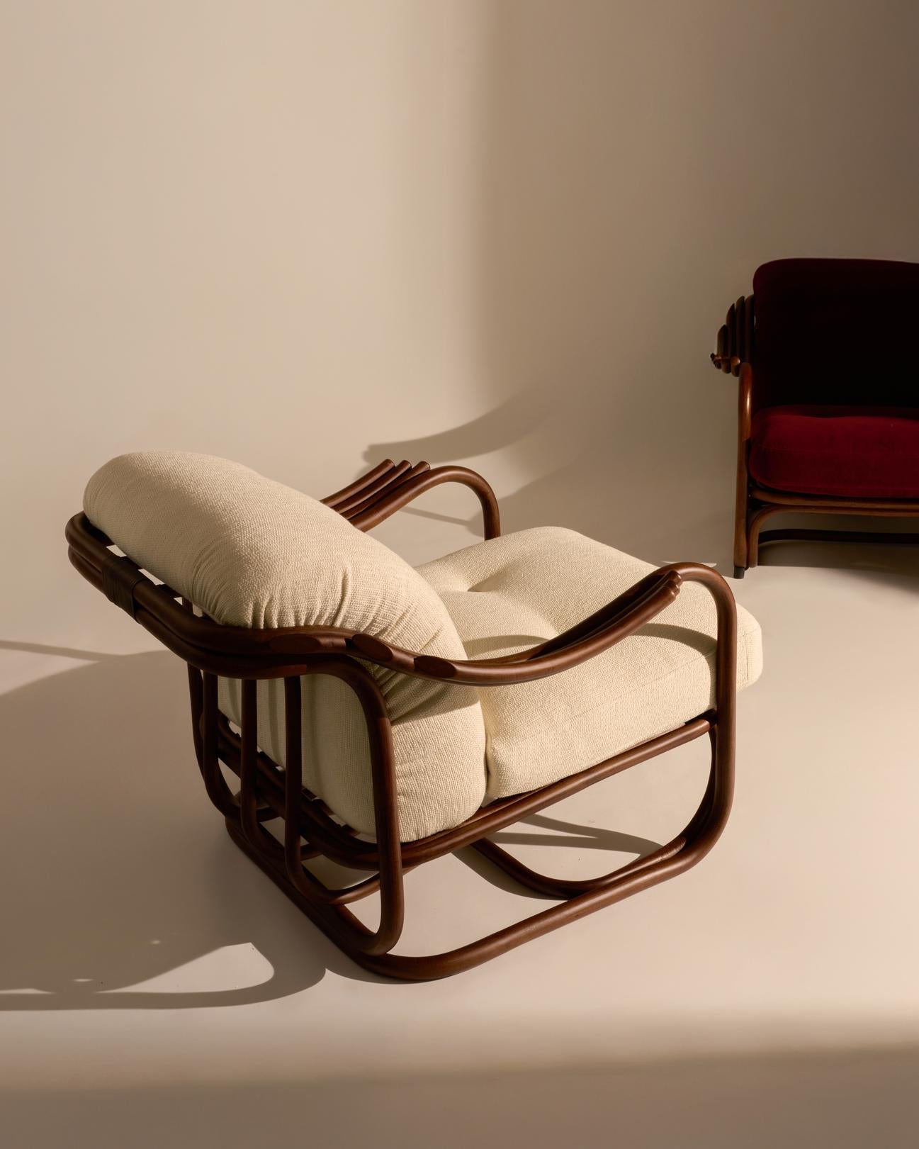 Upholstered POLTRONA TRIA Armchair