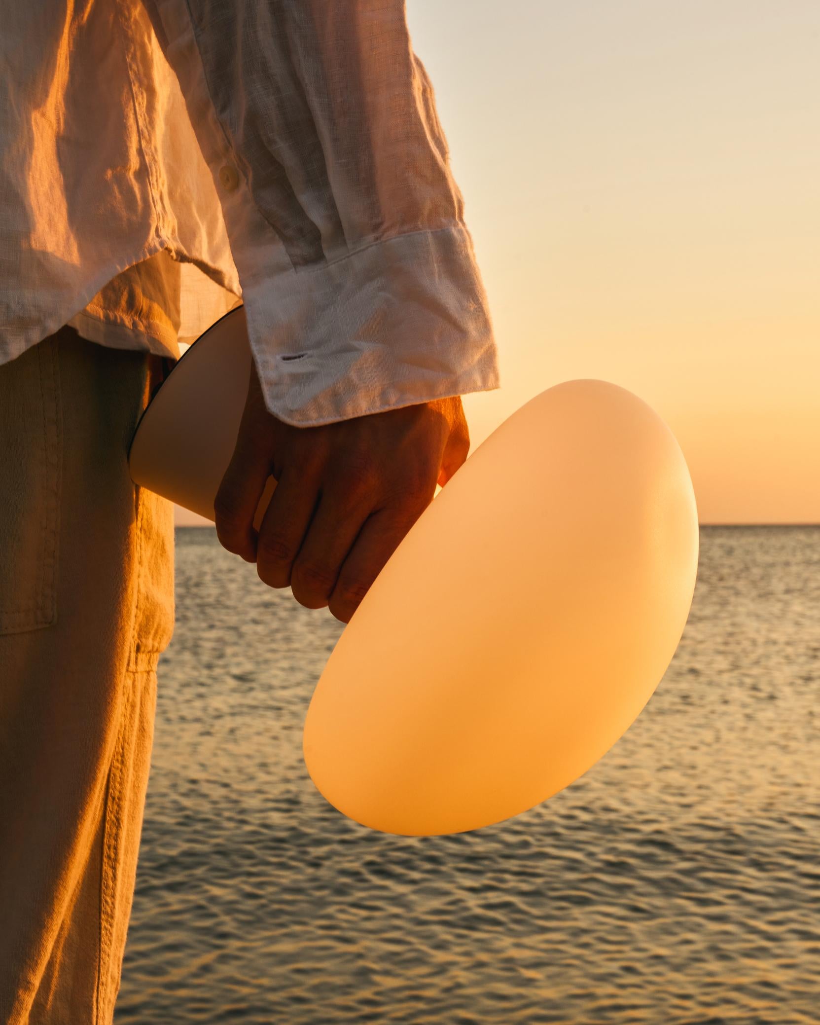 Tragbare Lampe OBELLO mattes Glas