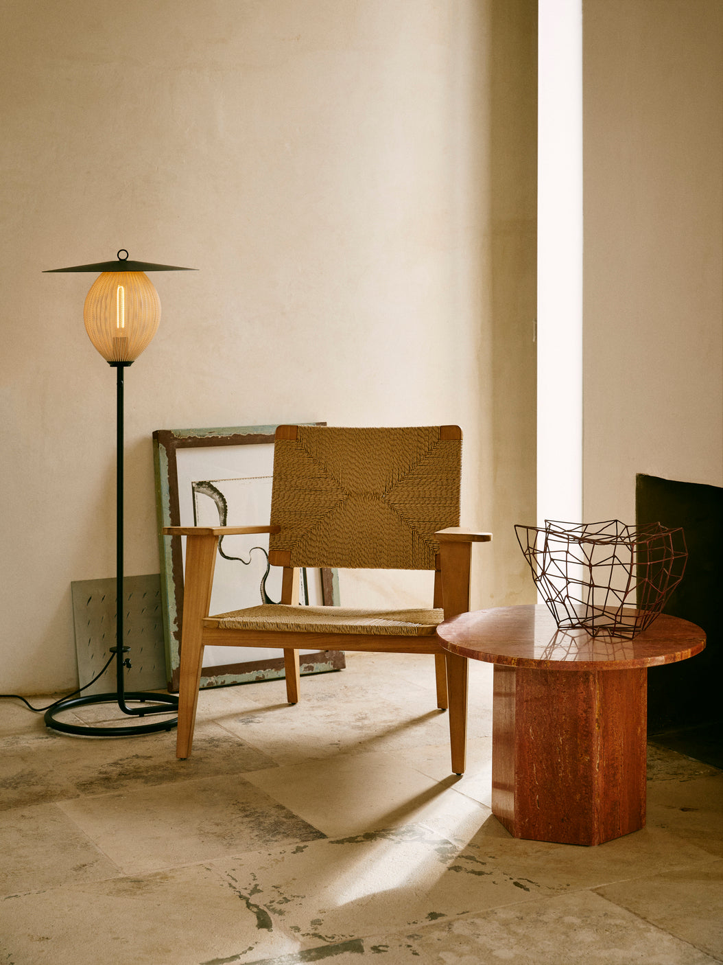 Stehlampe für den Außenbereich SATELLITE weiß