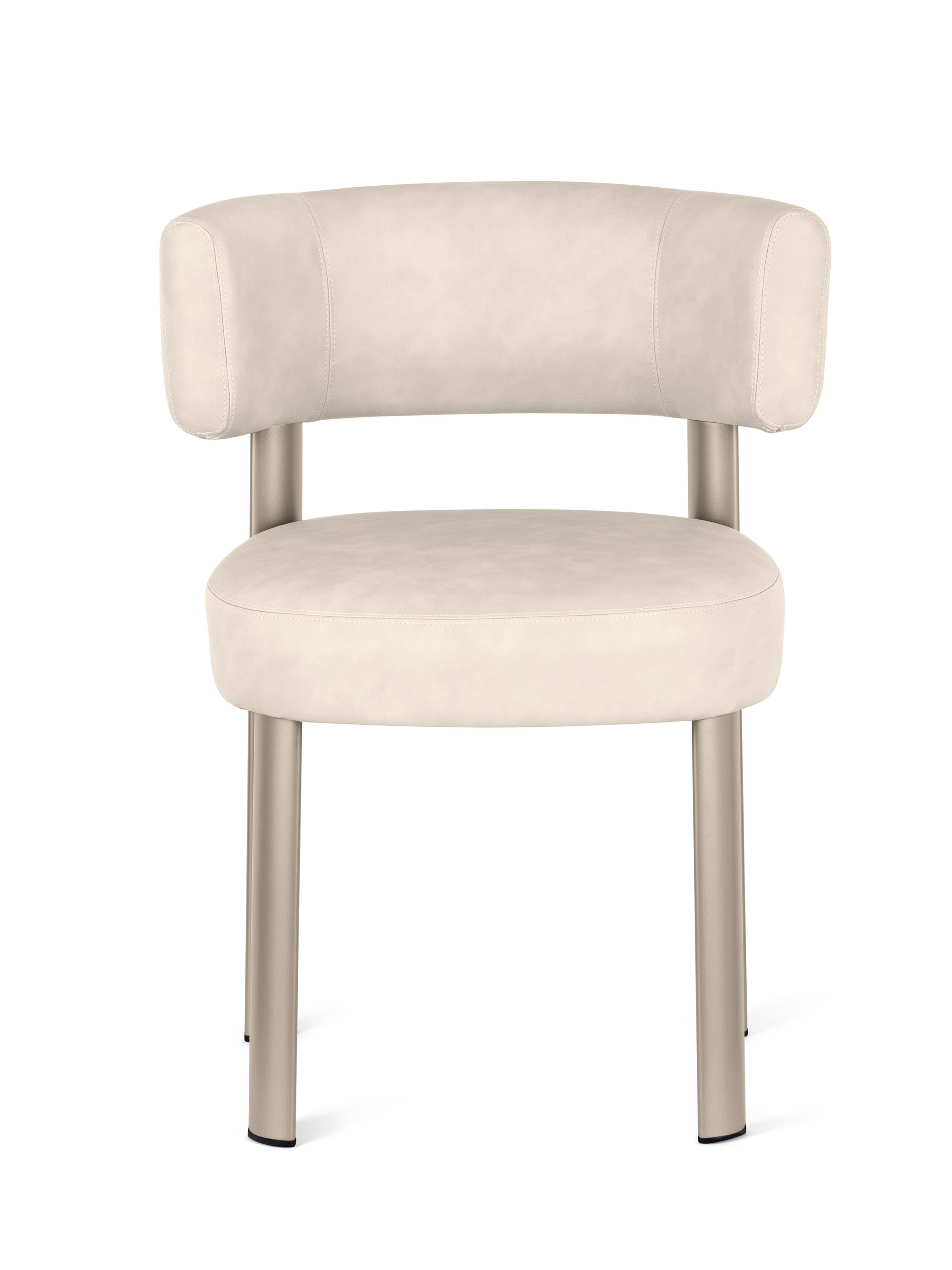 Gestoffeerde GLEN stoel met beige basis