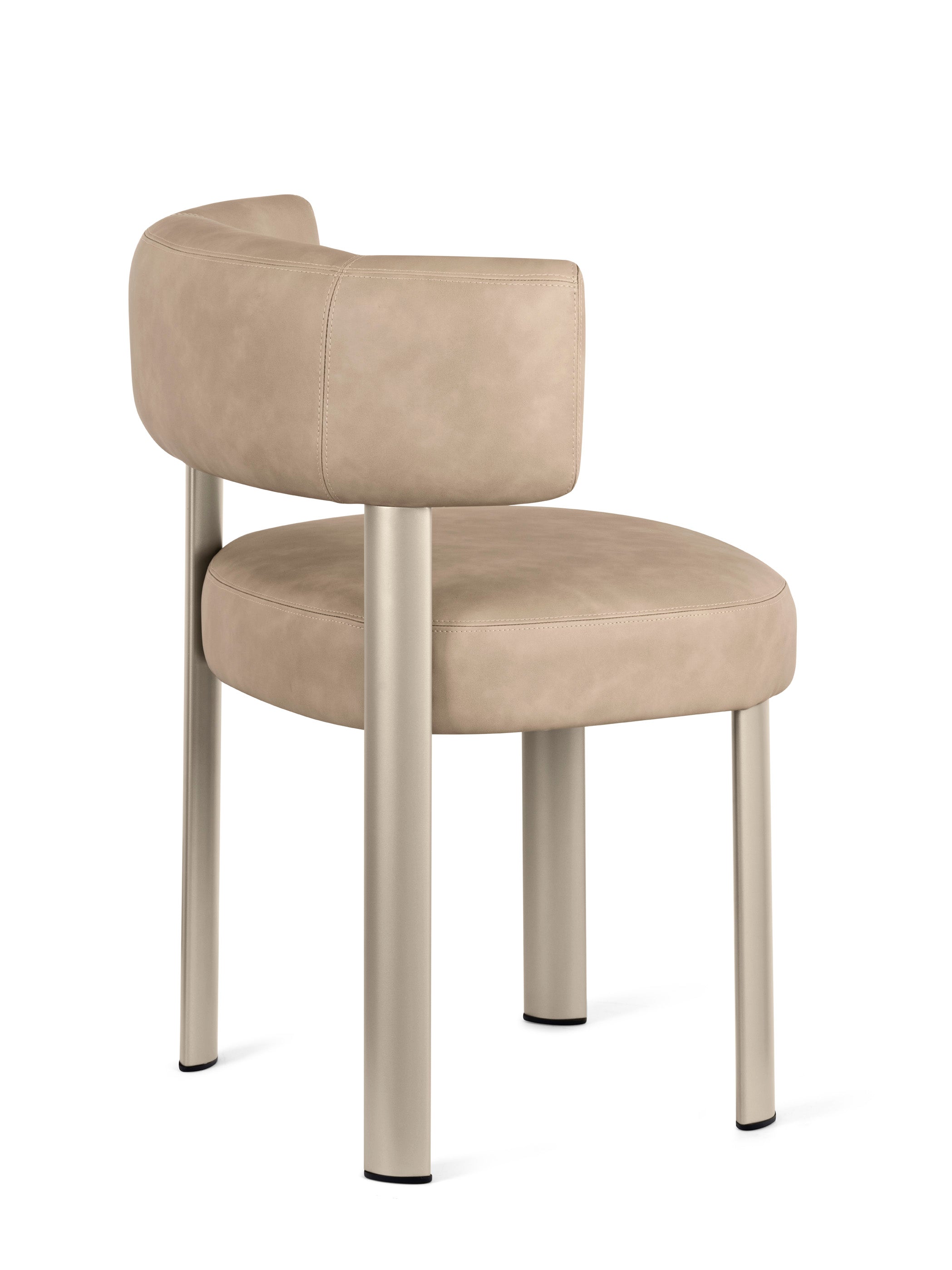 Gestoffeerde GLEN stoel met beige basis