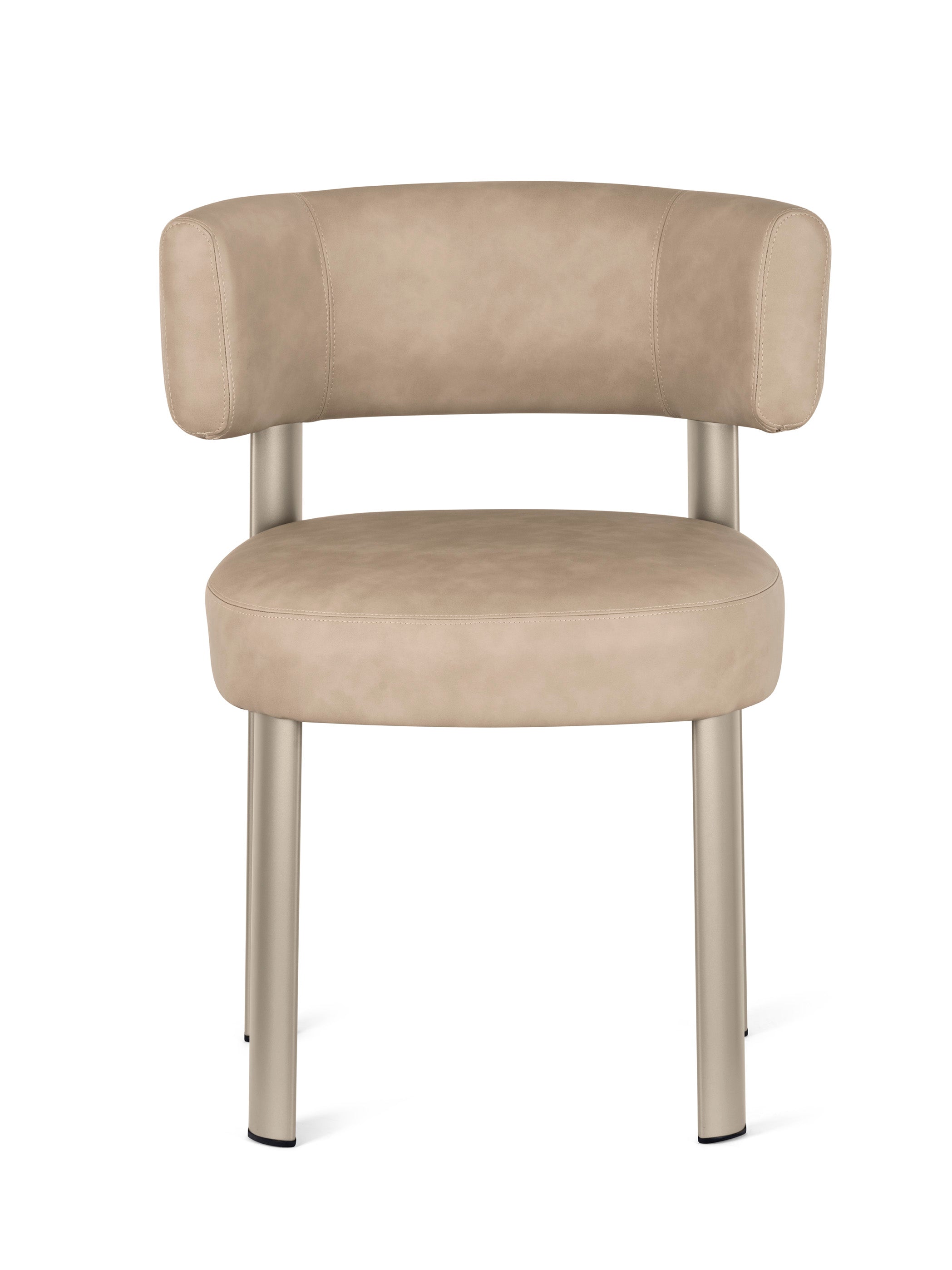 Gestoffeerde GLEN stoel met beige basis