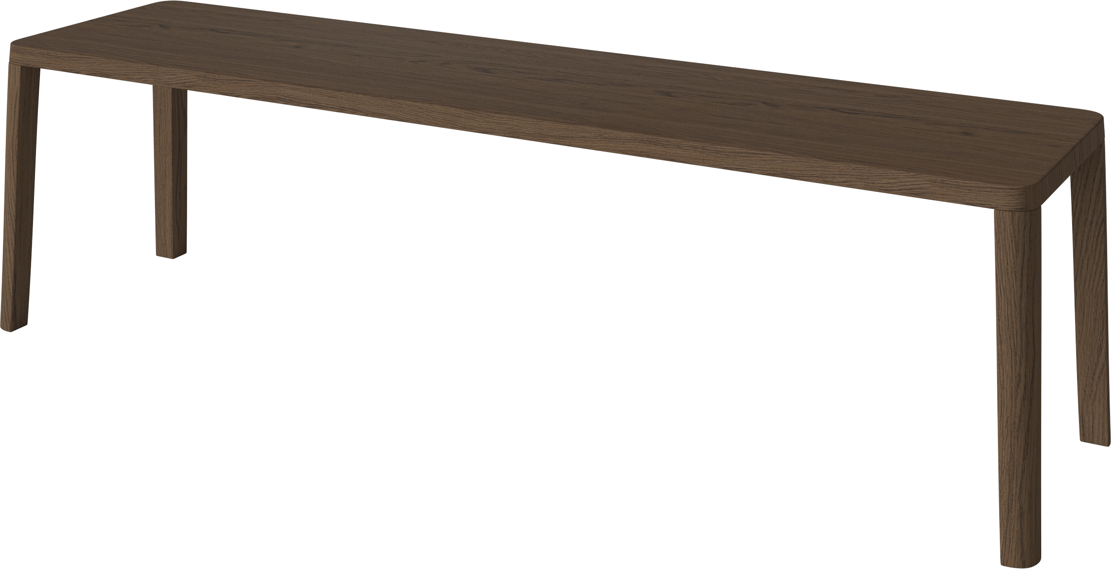 Anmutige Bank dunkle Eiche Holz