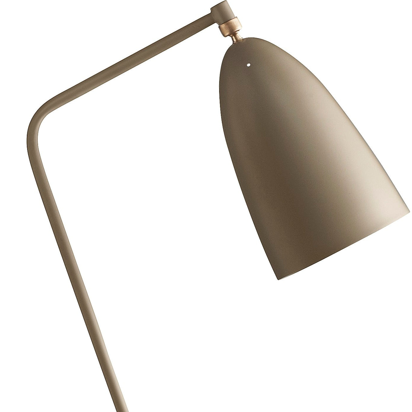 GRÄSHOPPA beige tripod reading floor lamp