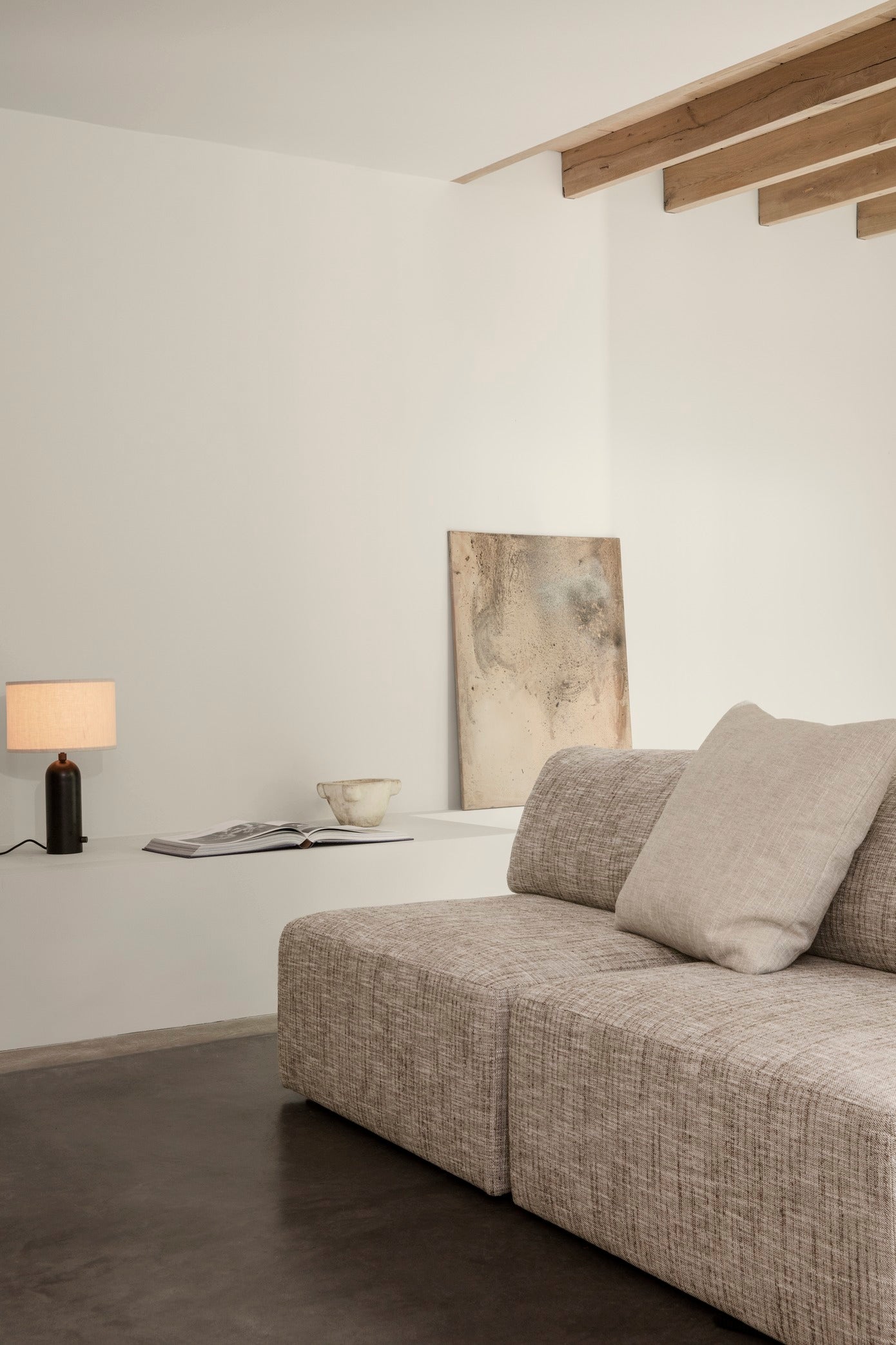 Tischlampe GRAVITY weißer Marmor