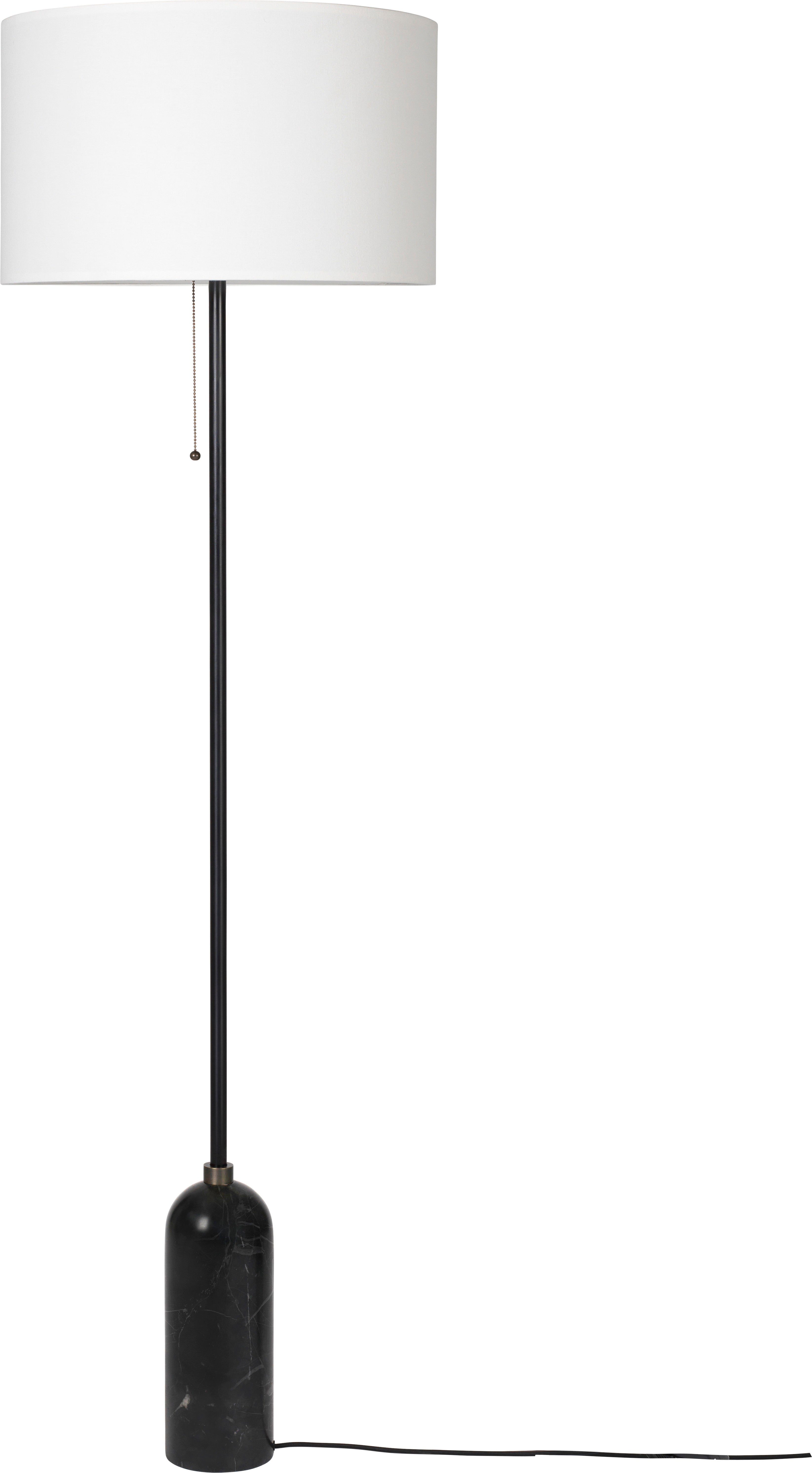 Lampa podłogowa GRAVITY czarny marmur, marka Gubi