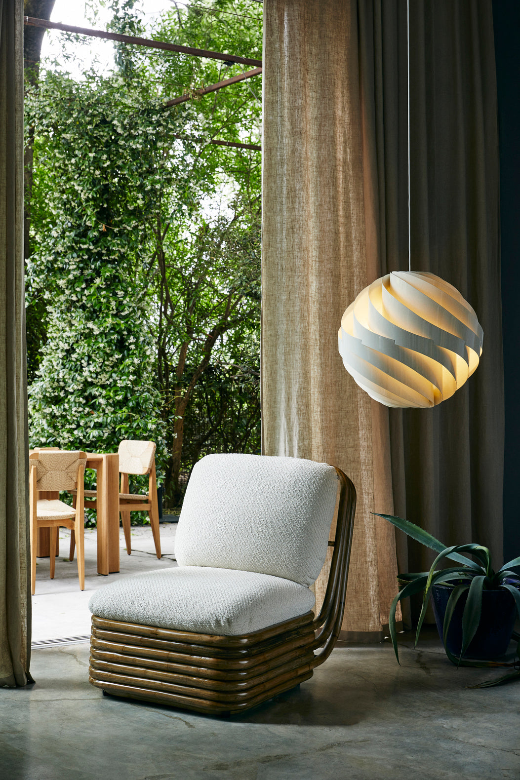 TURBO pendant lamp broken white