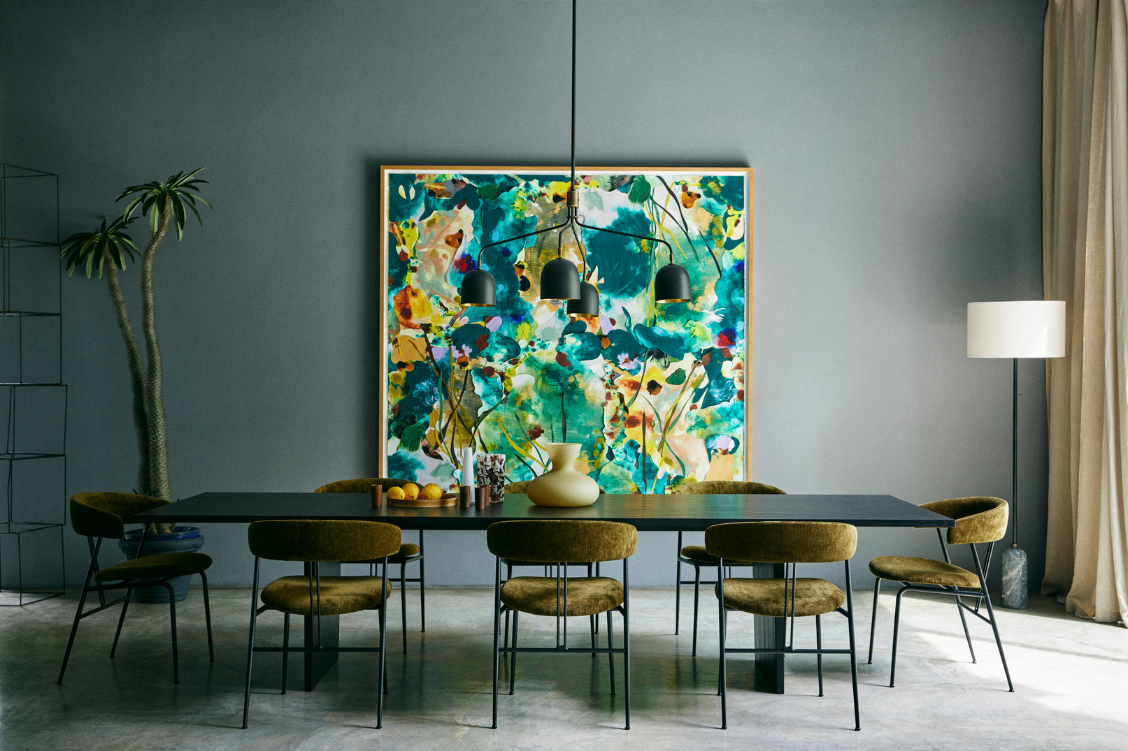 Vloerlamp GRAVITY grijs marmer