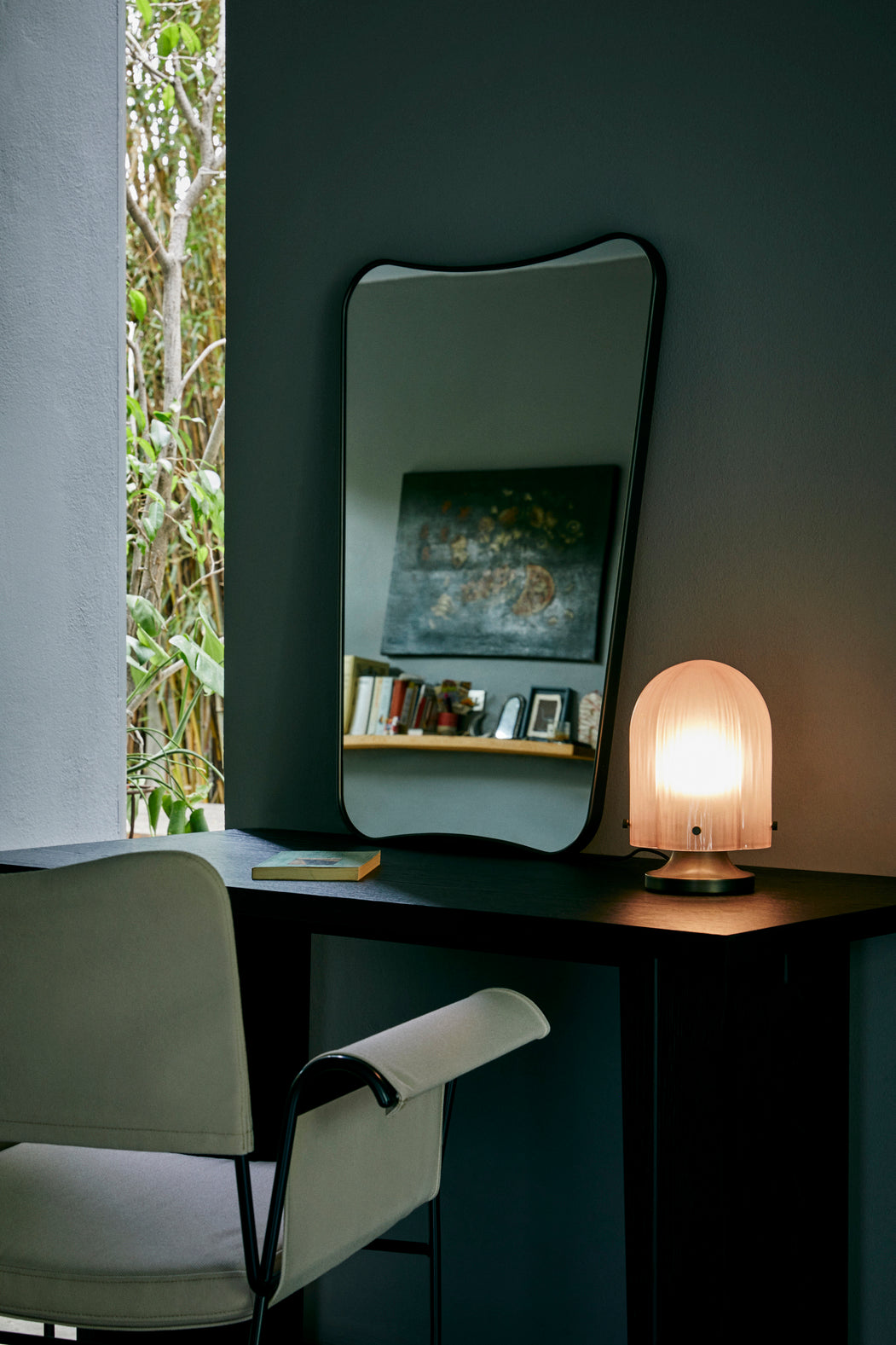 SEINE table lamp smoked glass