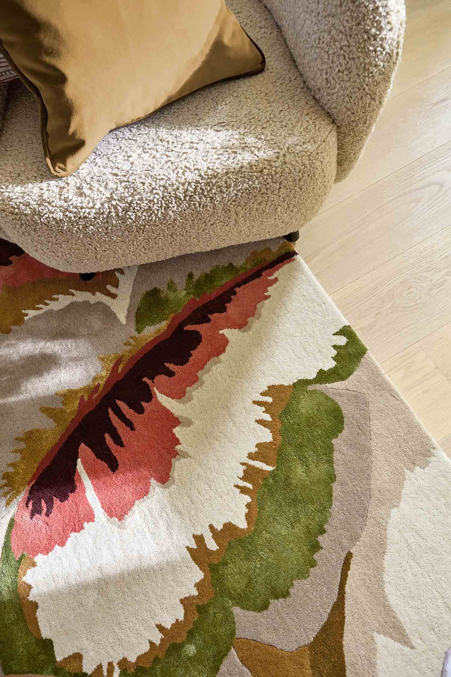 CALATHEA AMBER BRASILIAN ROSEWOOD Teppich beige-braun