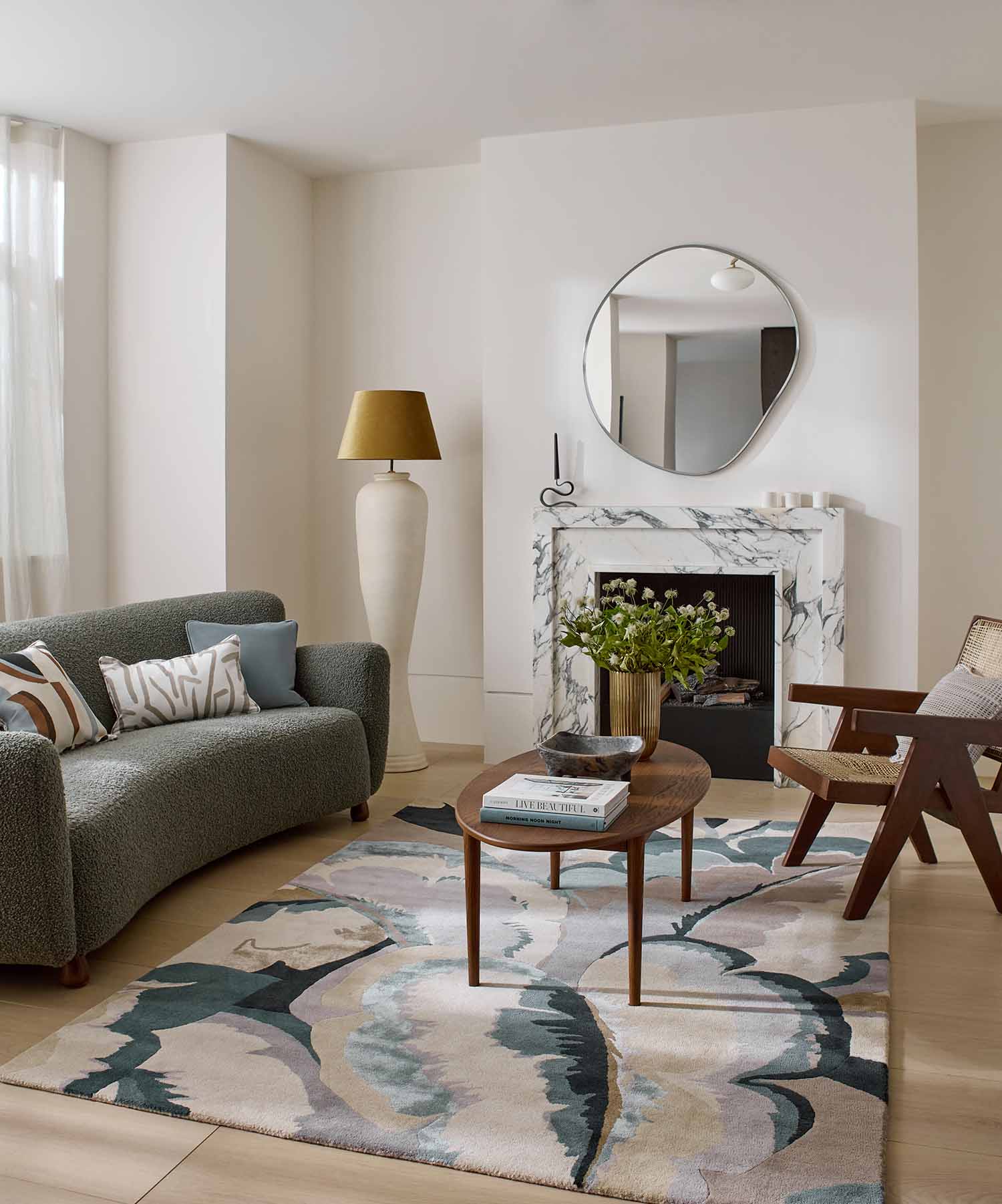 Calathea shiitake wildwater gray-beige