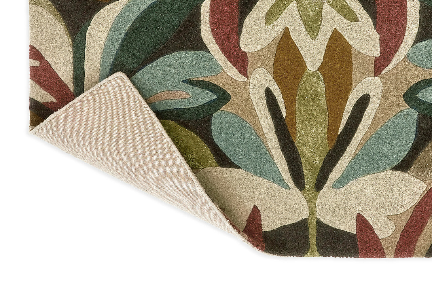 MELORA POSITANO SUCCULENT grün-brauner Teppich