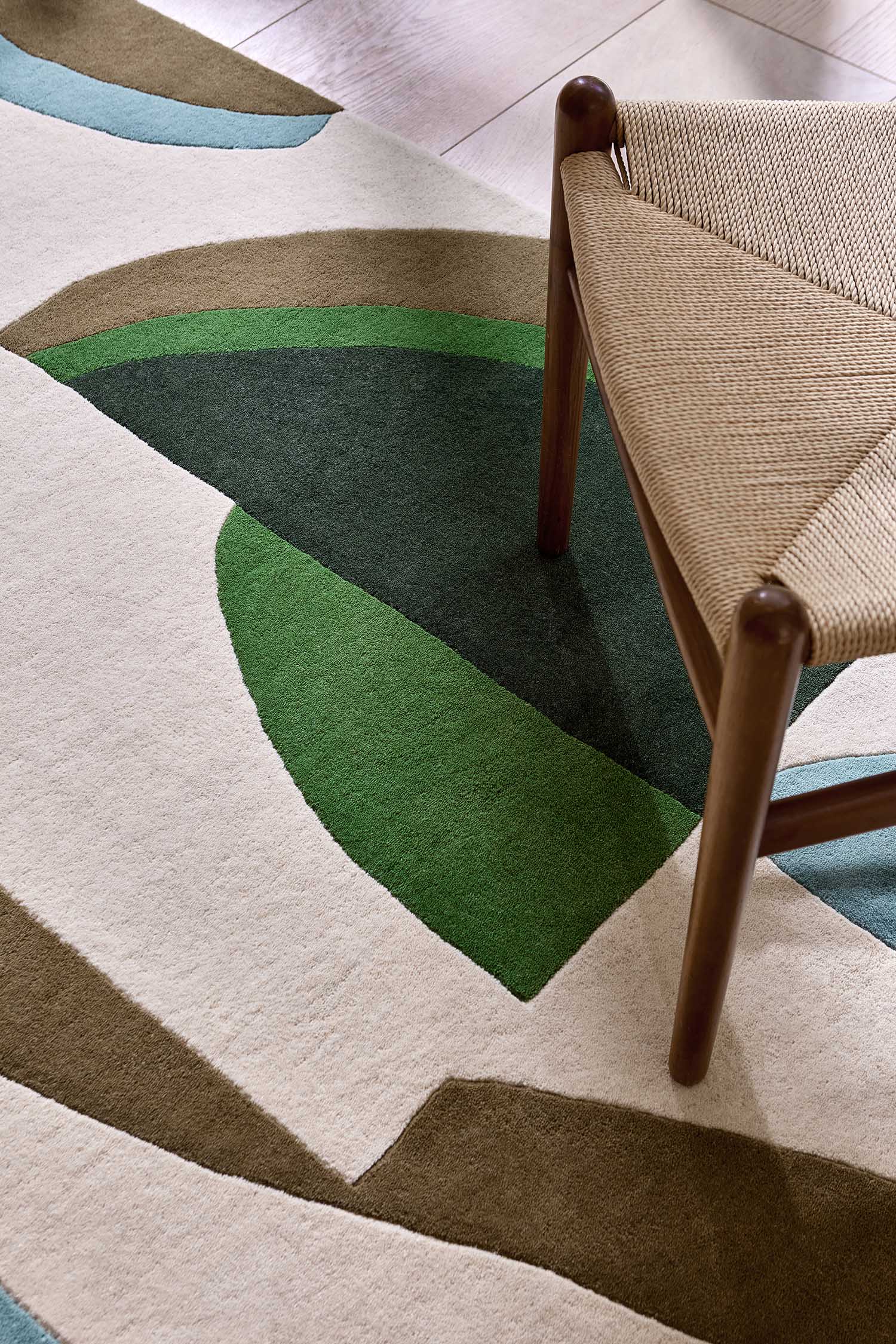 Torillo Emelld Azul beige-green rug