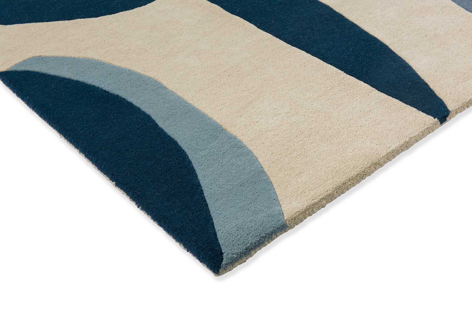 TORILLO SKY CORNFLOWER Teppich beige-blau