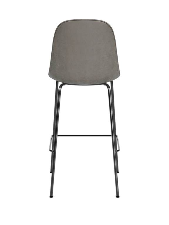 HARBOUR stool gray leather
