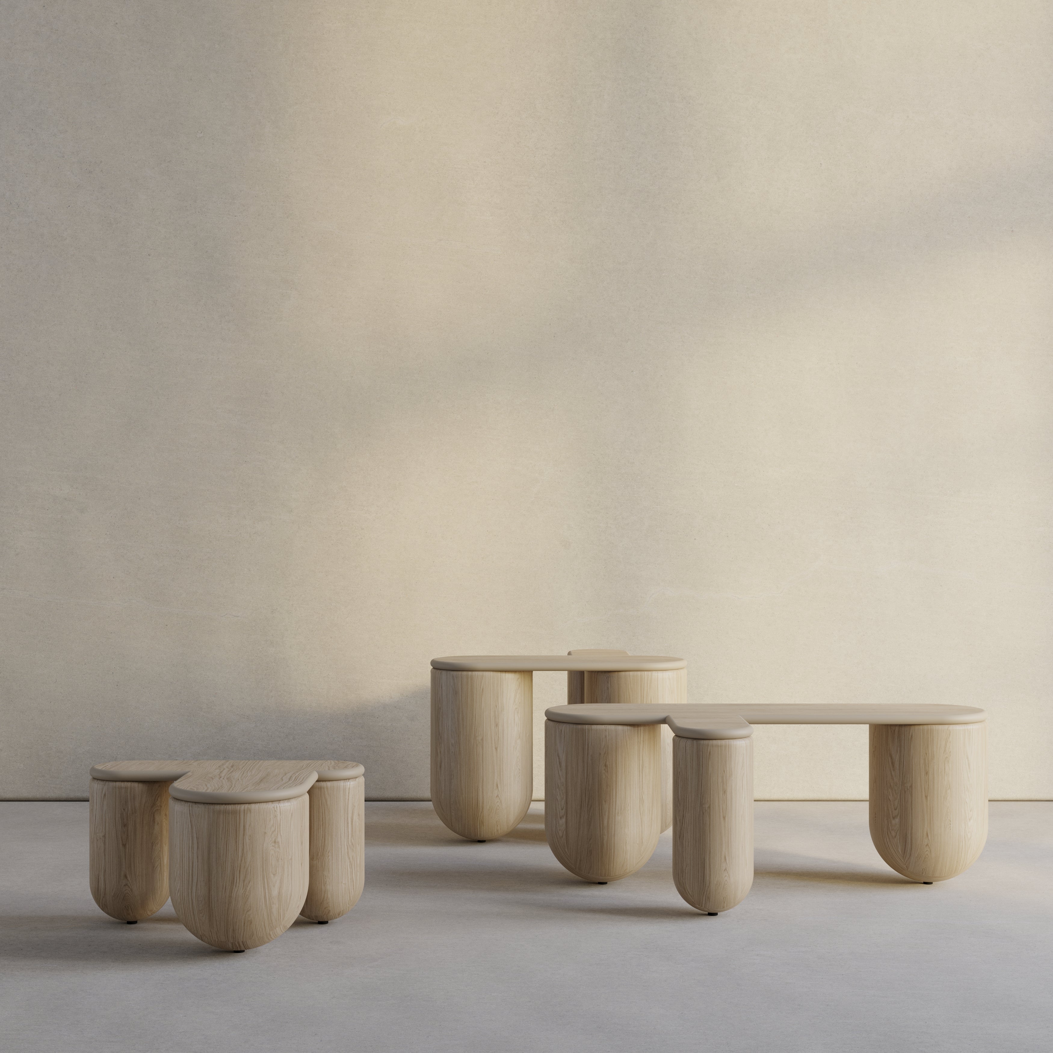 HELLO 3 Ash Wood Coffee Table