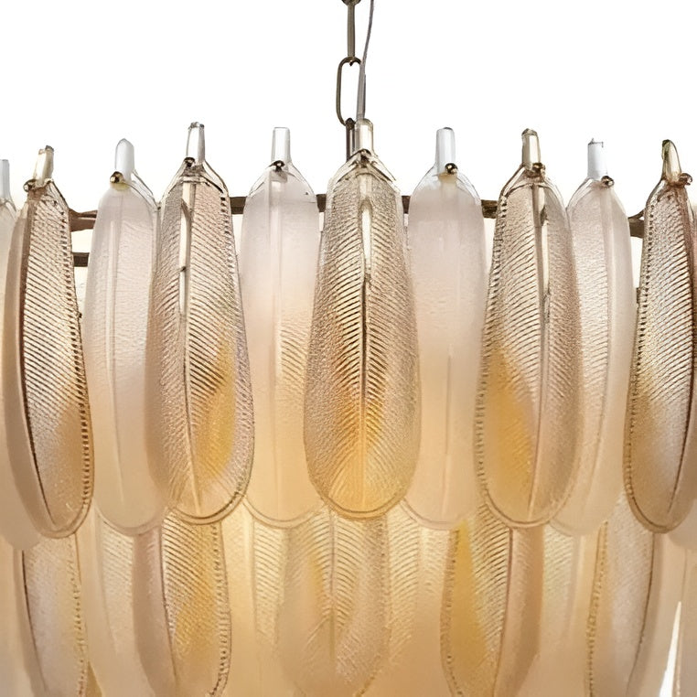 CHLOE gold glass chandelier
