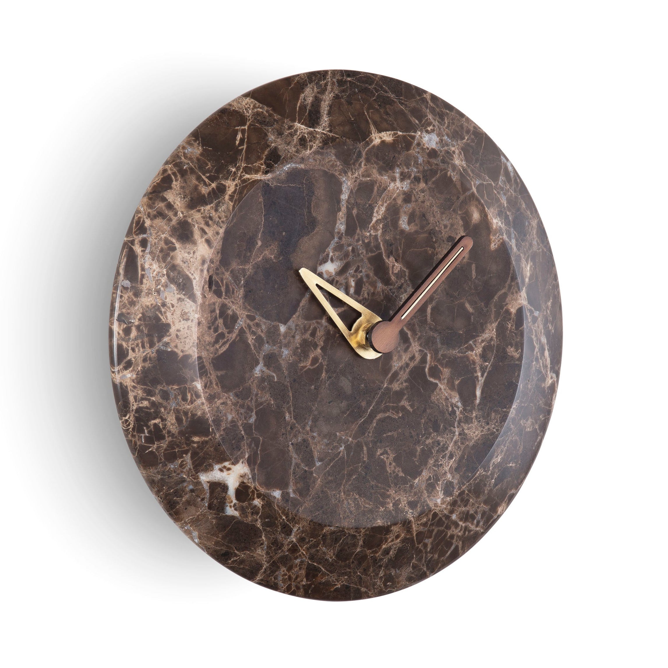 Wall Clock BARI Brown Marble