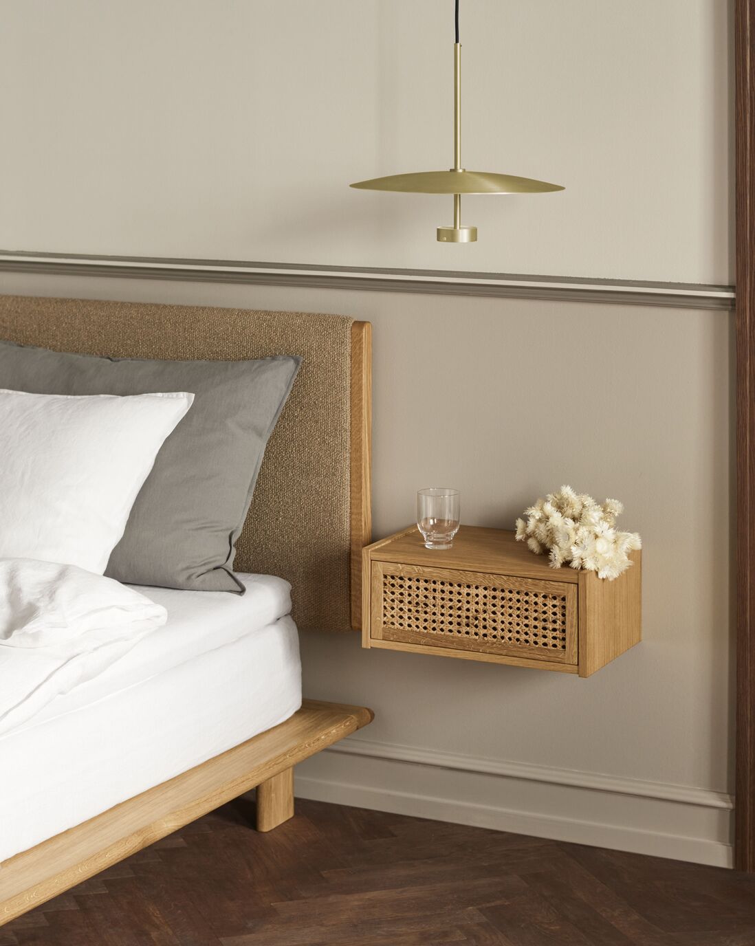 Nachtkastje CANA gebleekt eikenhout