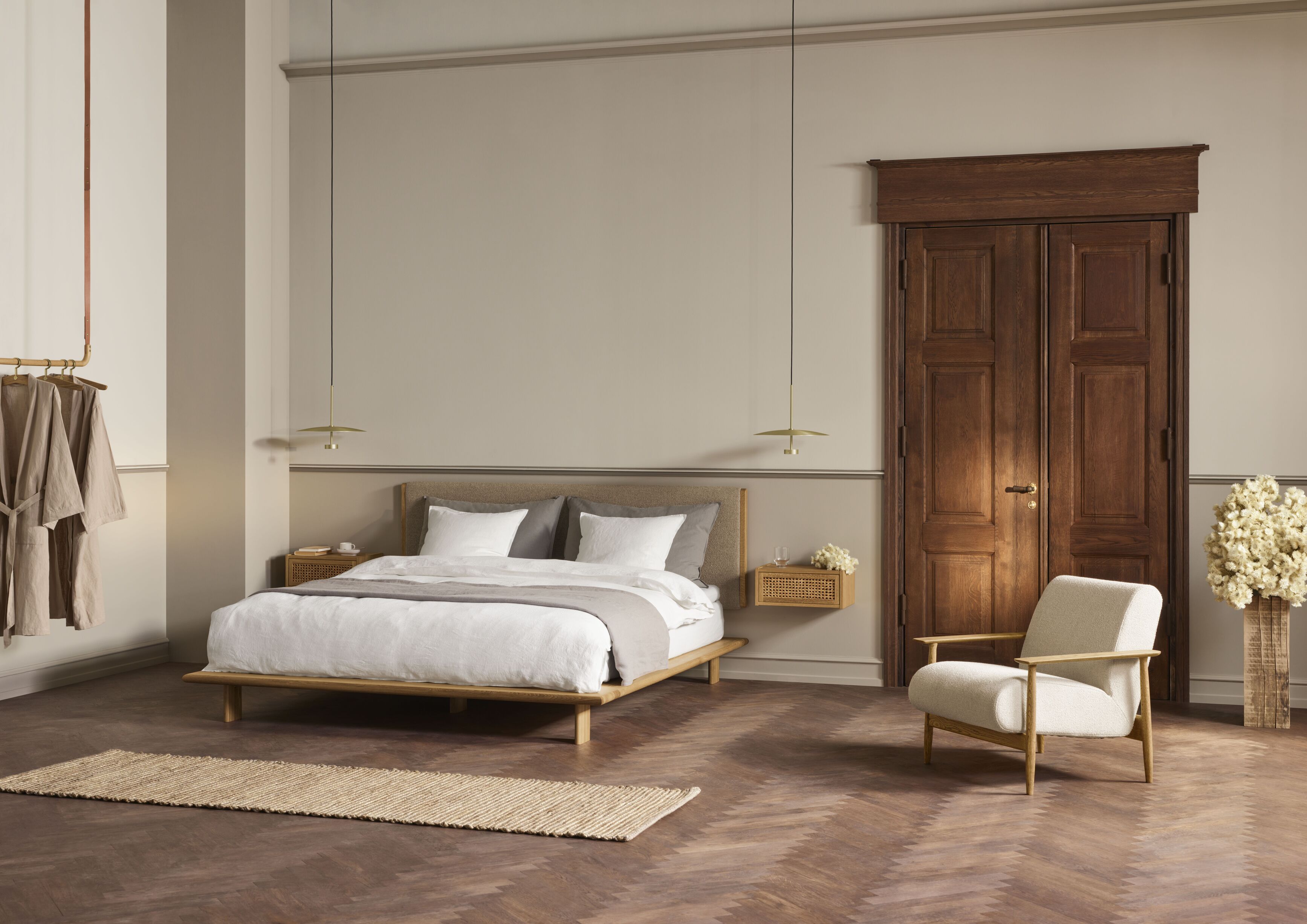 Nachtkastje CANA gebleekt eikenhout