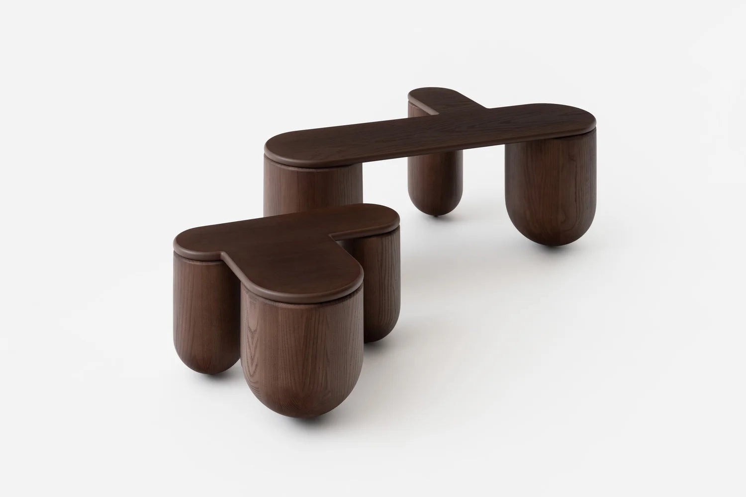 Couchtisch HELLO 2 braun Esche