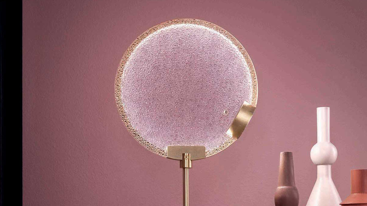 Tafellamp HORO TL geborsteld messing