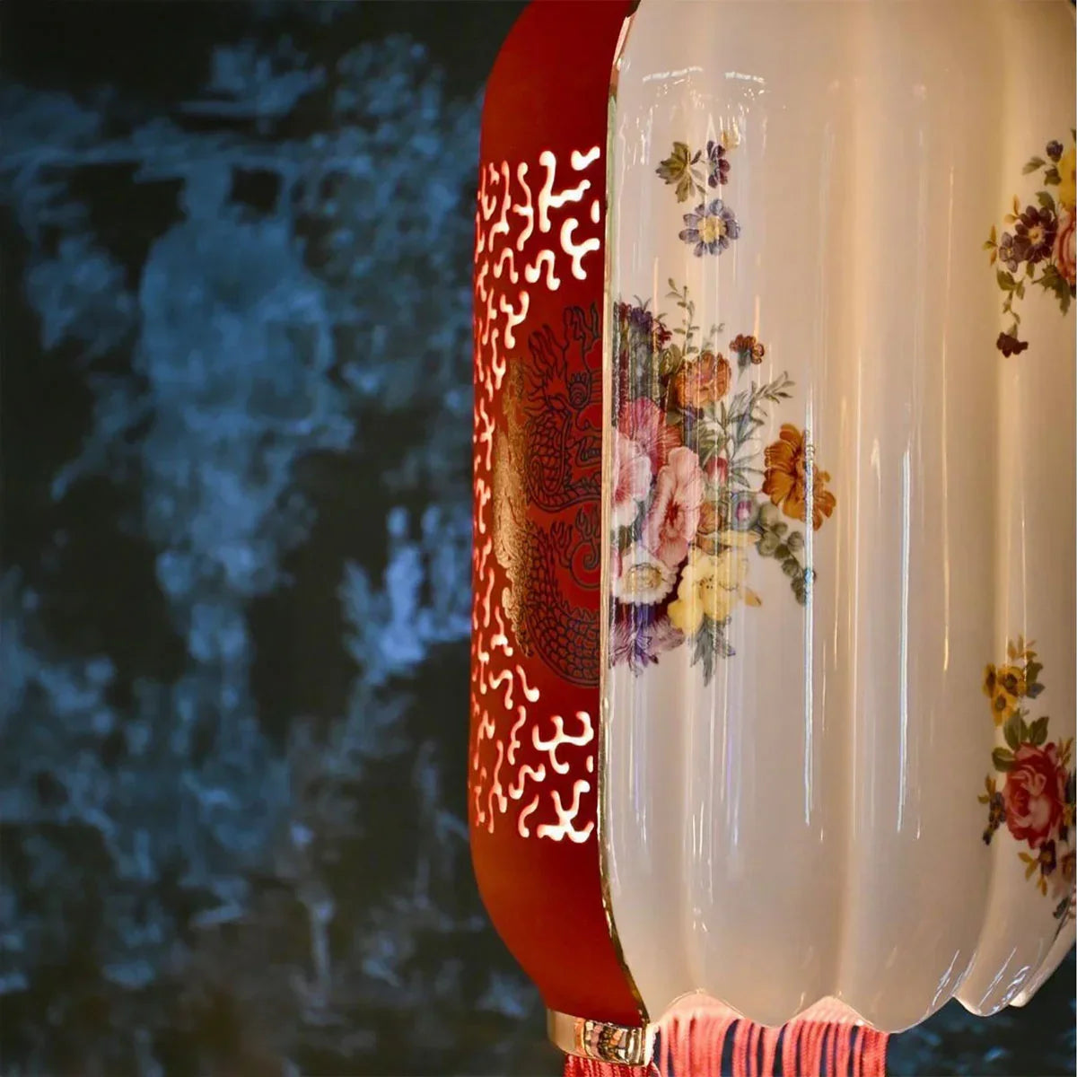 Pendelleuchte HYBRID INALDA weiß mit rot