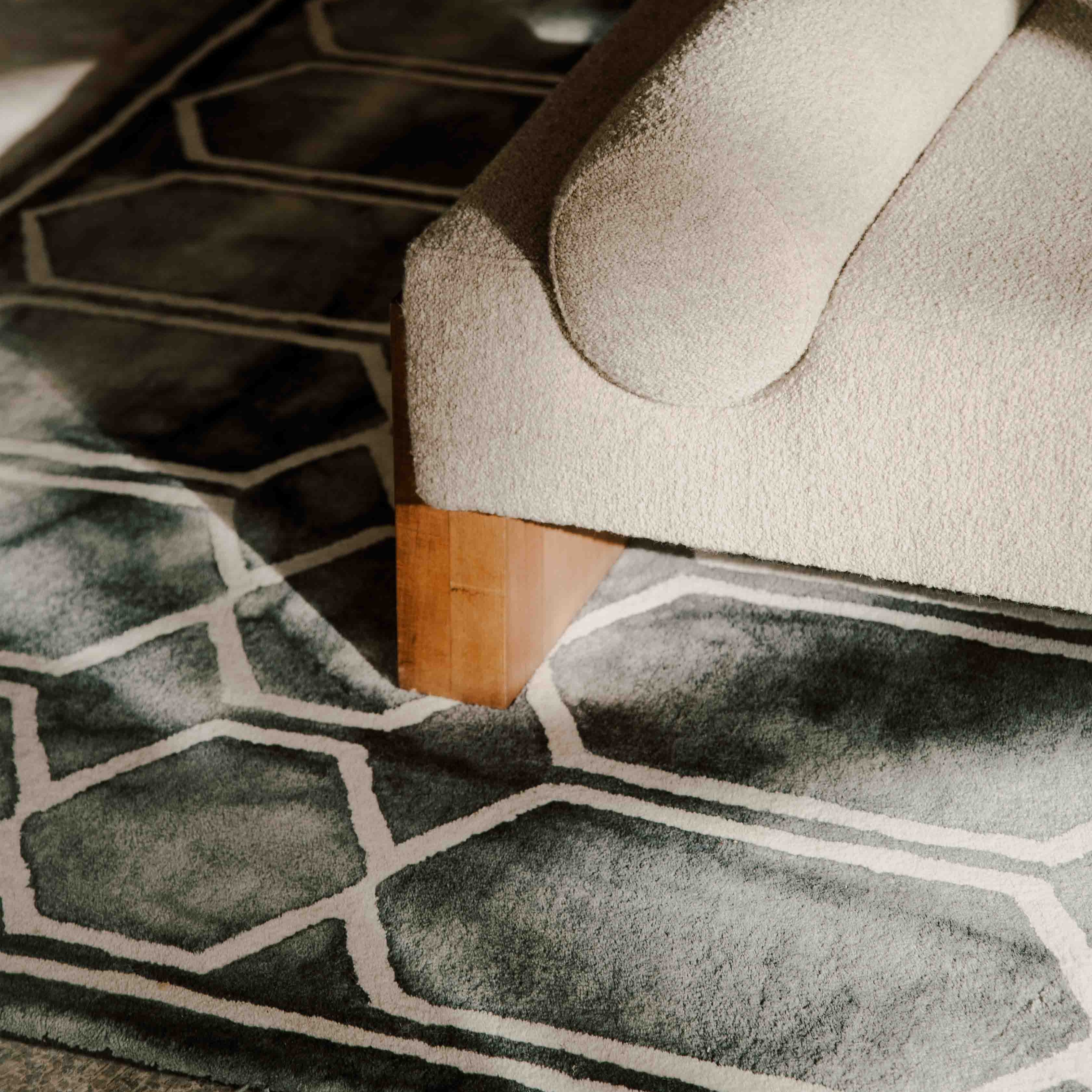 TIE DYE rug sea blue