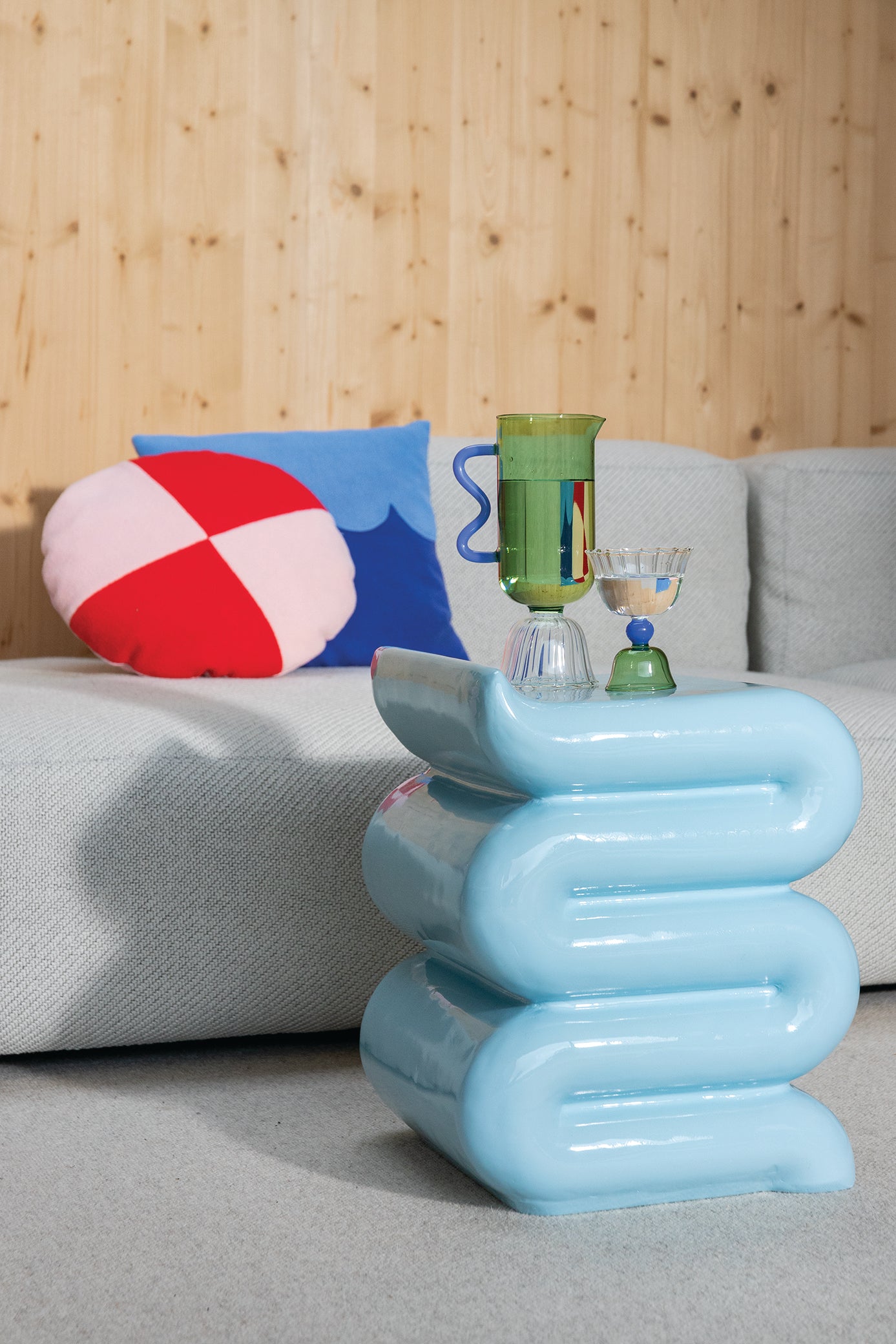 Bijzettafel WHIP blauw