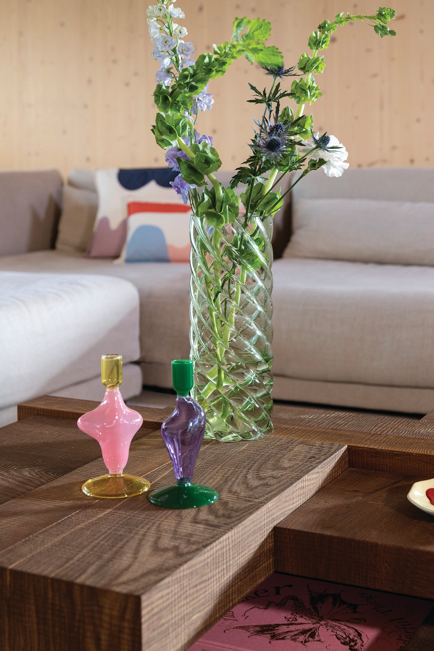 Vase MARSHMALLOW grünes Glas