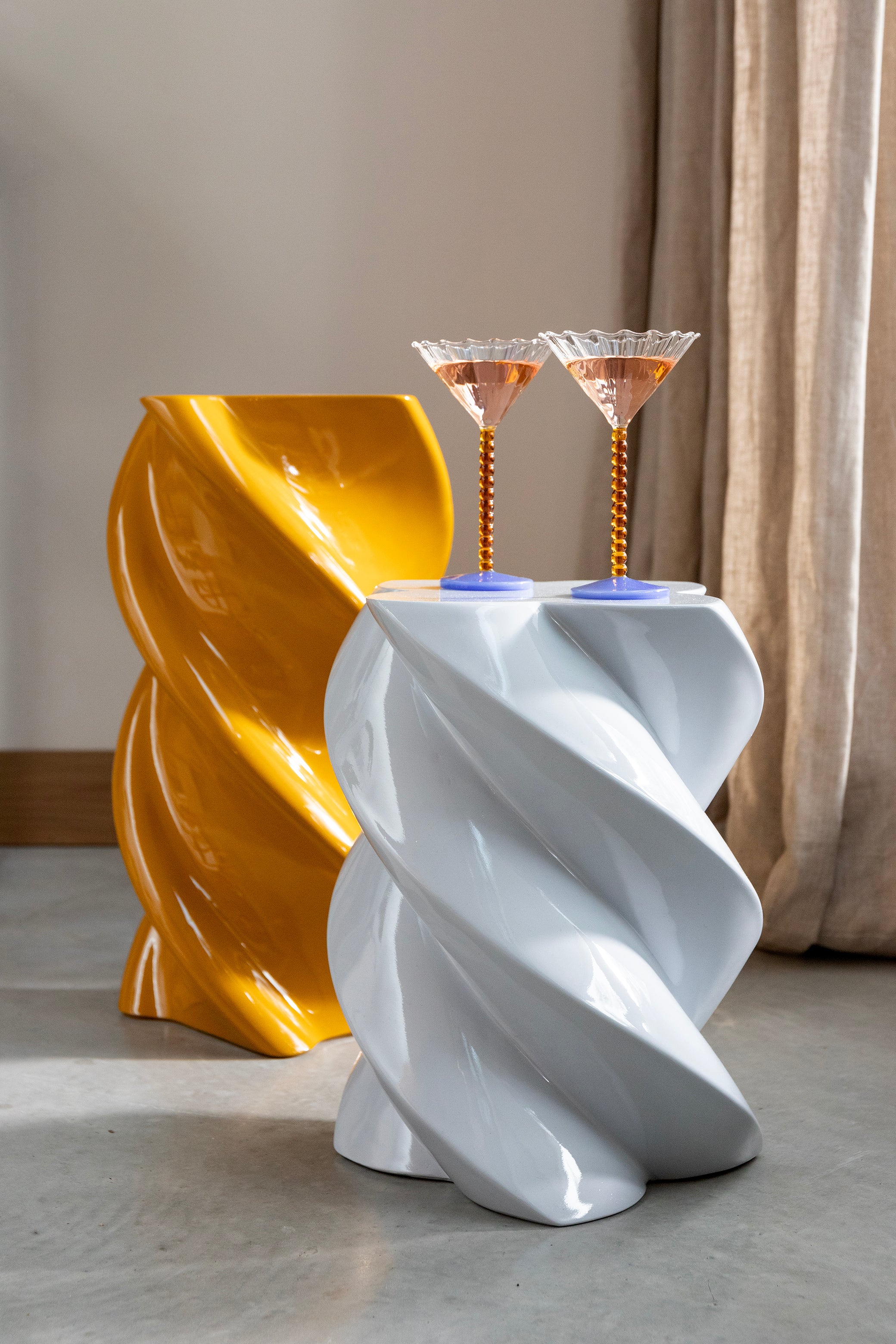 Bijzettafel MARSHMALLOW lichtblauw