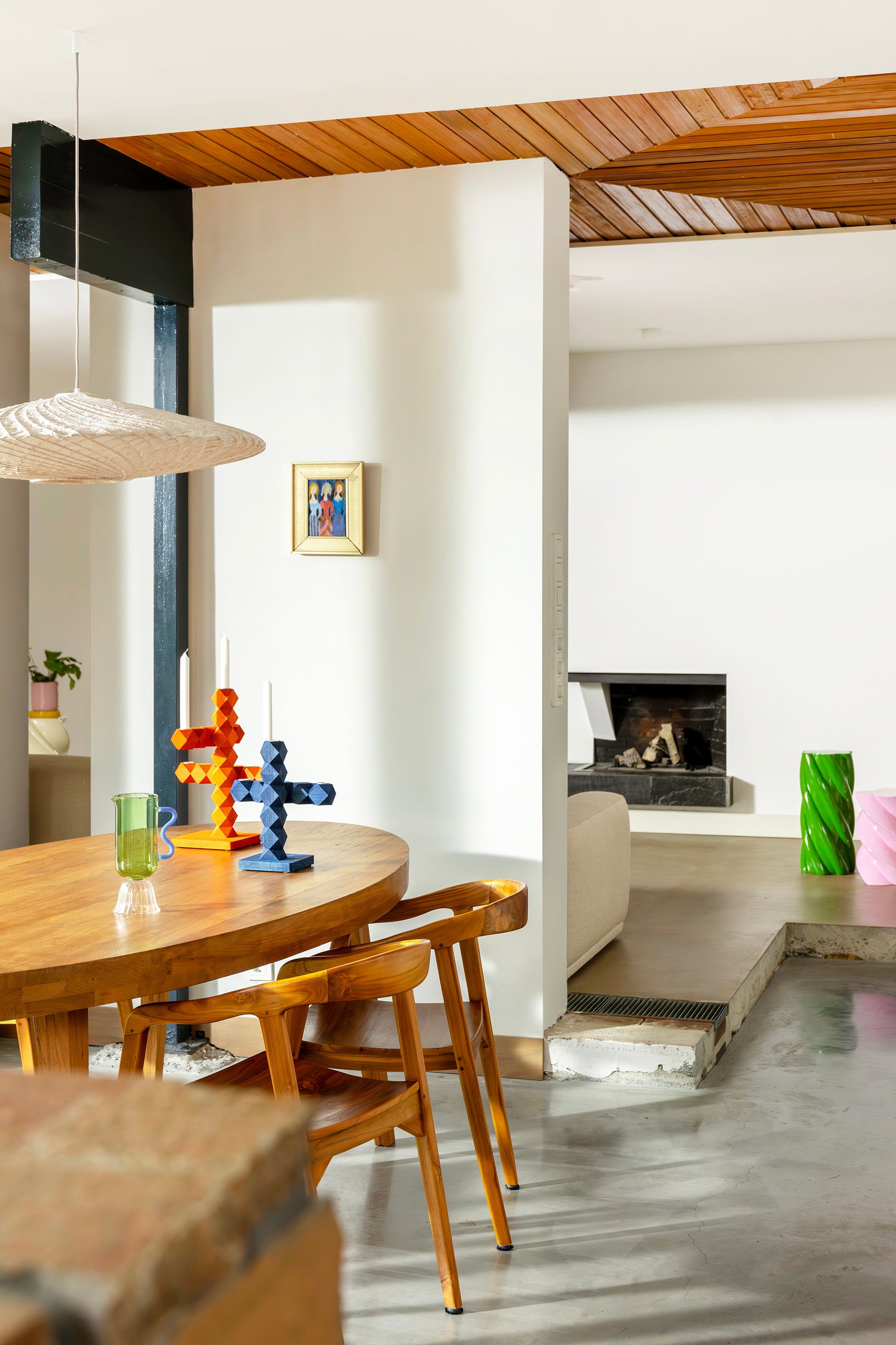 Kerzenhalter CLEAN CUT blau