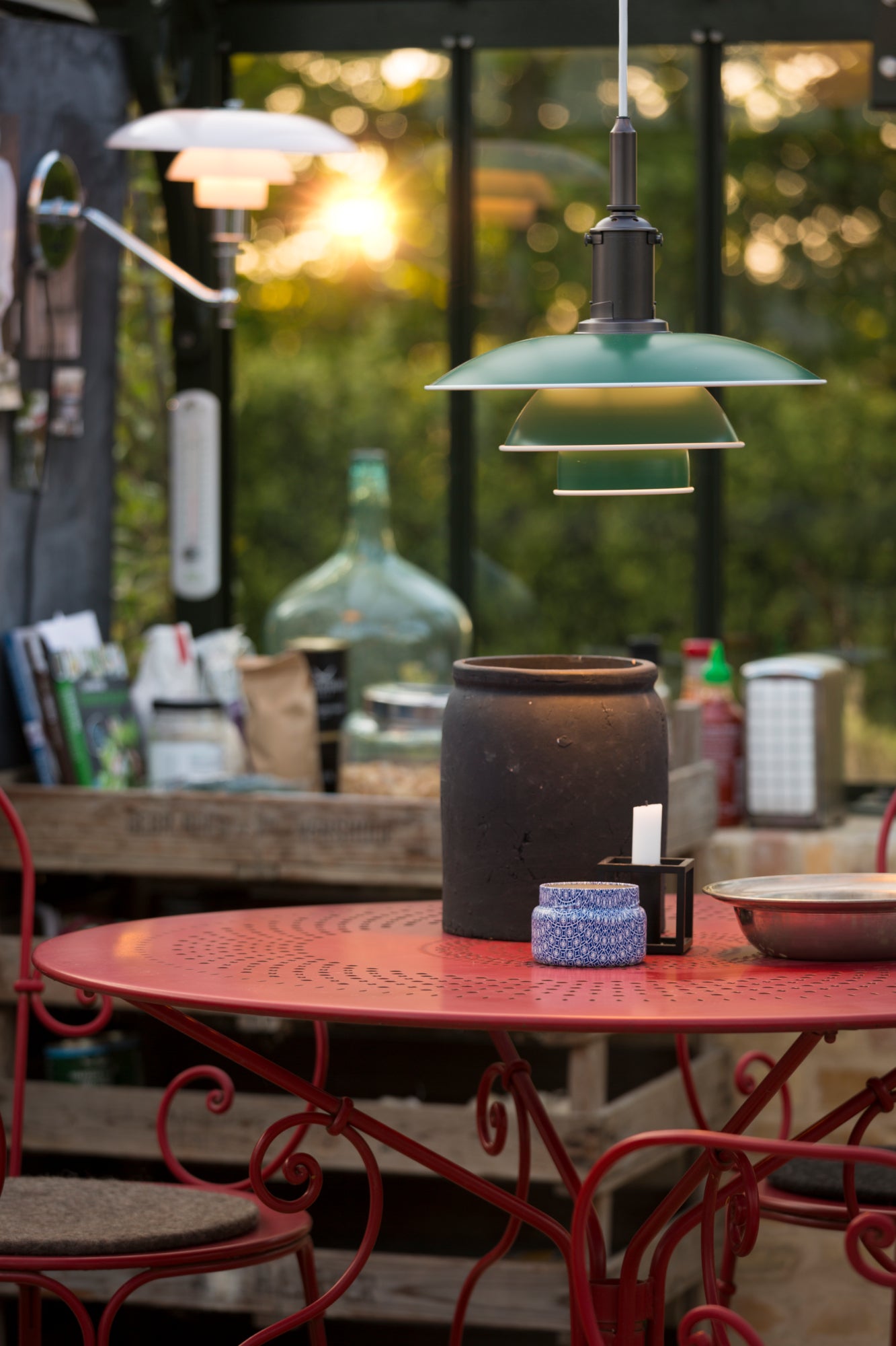 PH 3/2 Wall Lamp White with Chrome Base