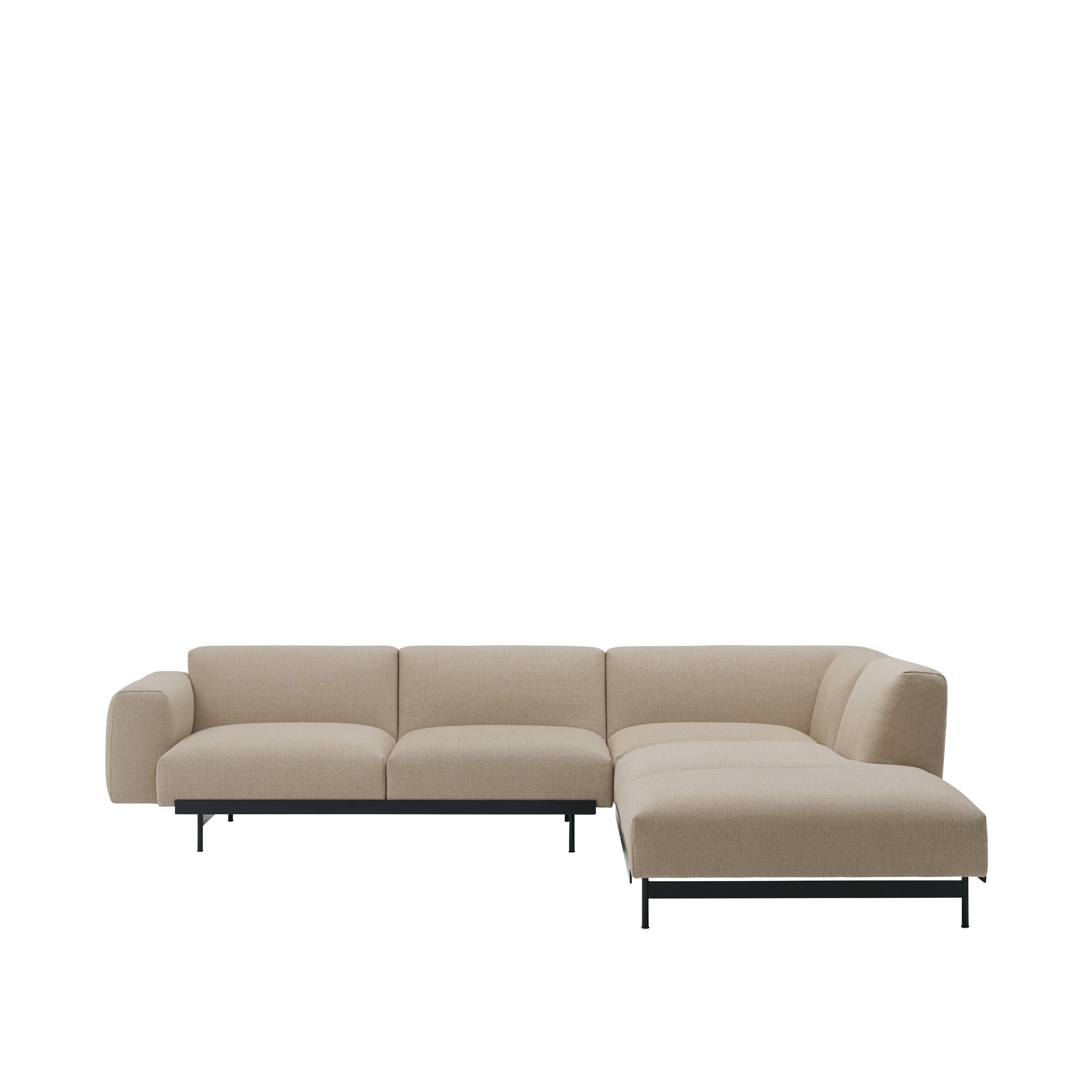 Open right corner sofa IN SITU gestoffeerd