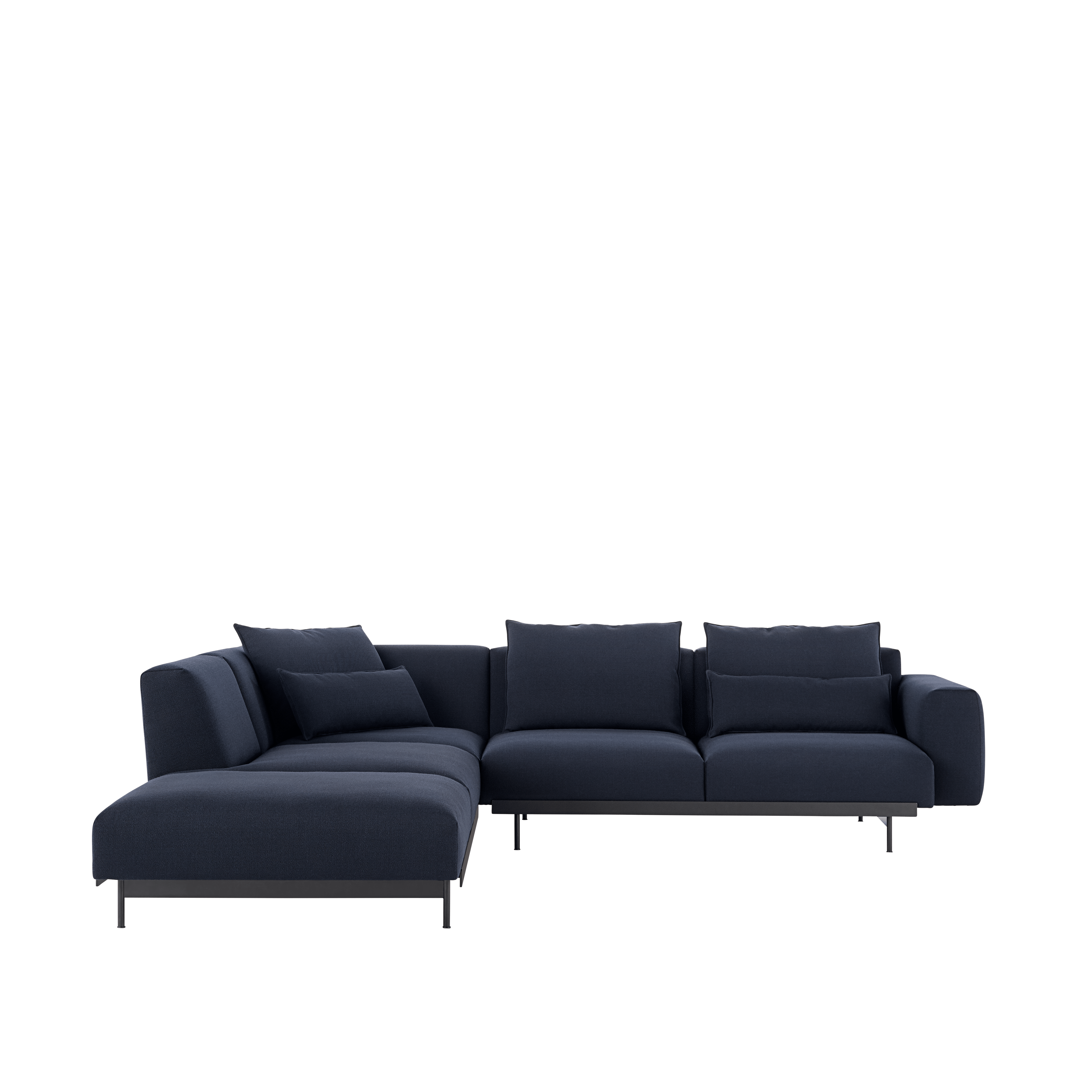 Open left-sided corner sofa IN SITU gestoffeerd