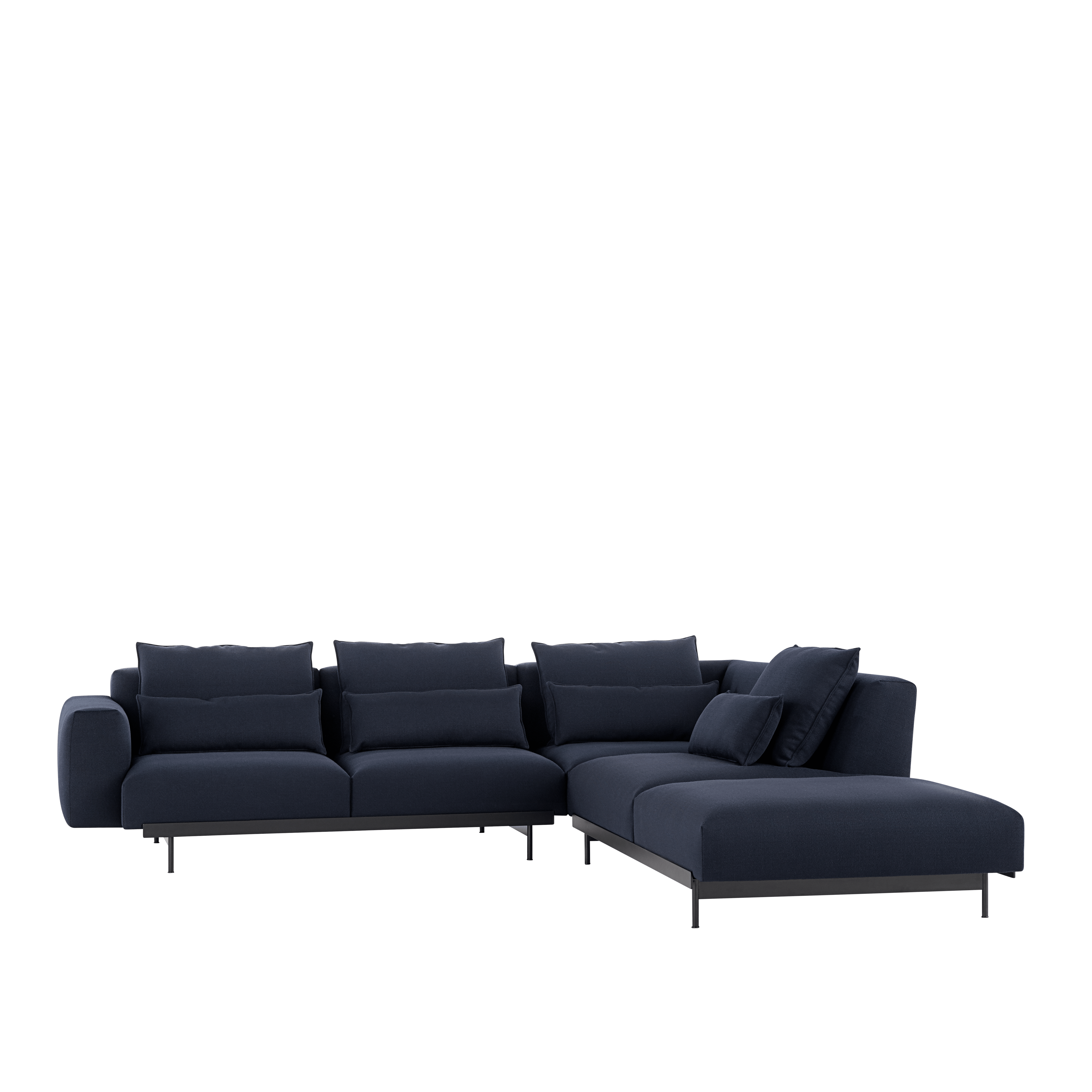 Open right corner sofa IN SITU gestoffeerd