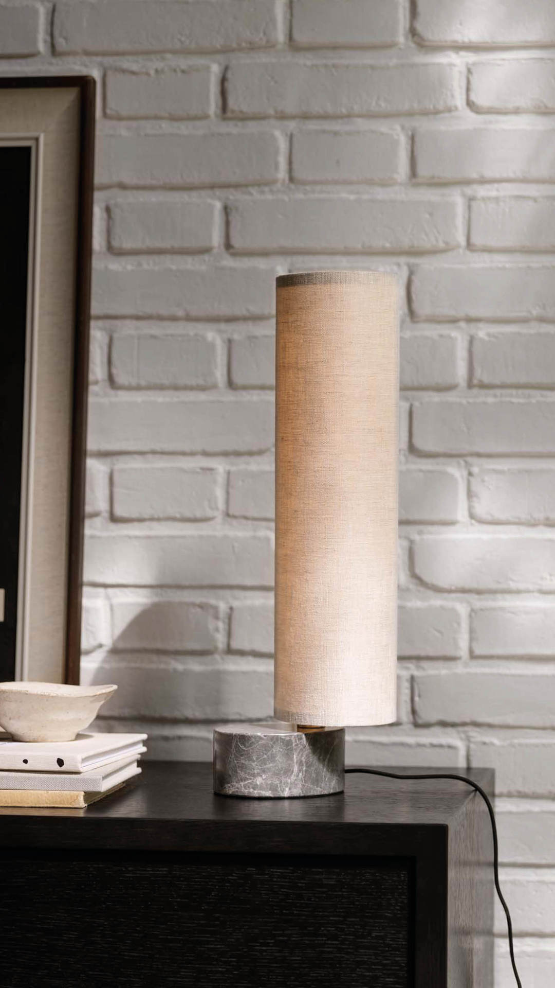 Tischlampe UNBOUND grauer Marmor