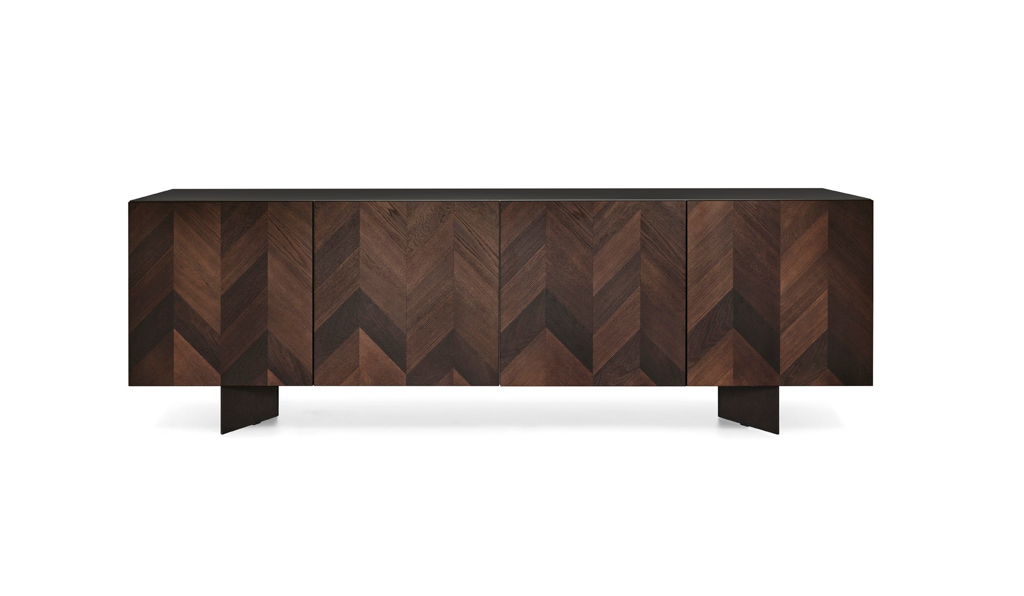 Chest of drawers INTARSI dark brown wood