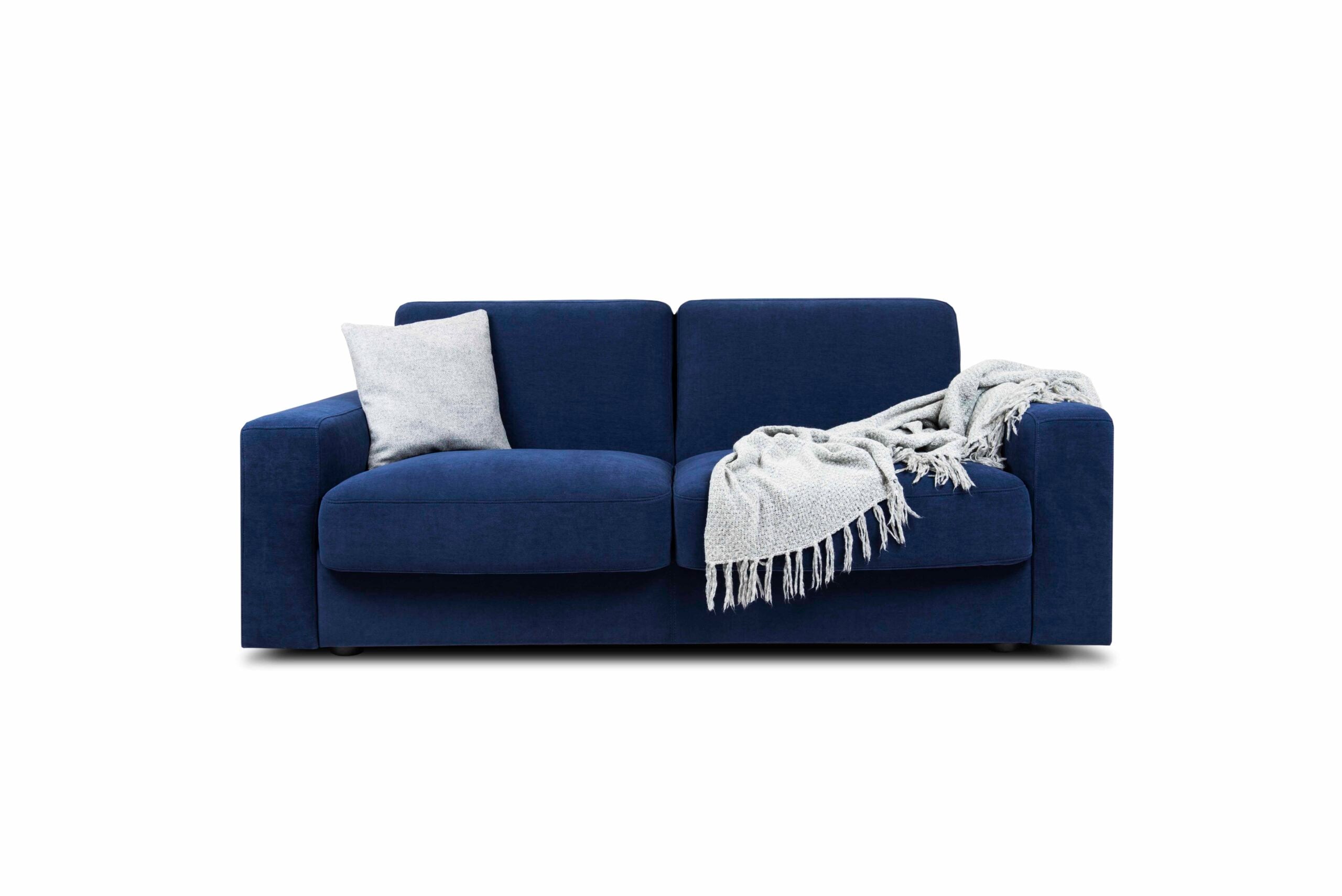 Sofa z funkcją spania ISMA tapicerowana do salonu – styl minimalistyczny