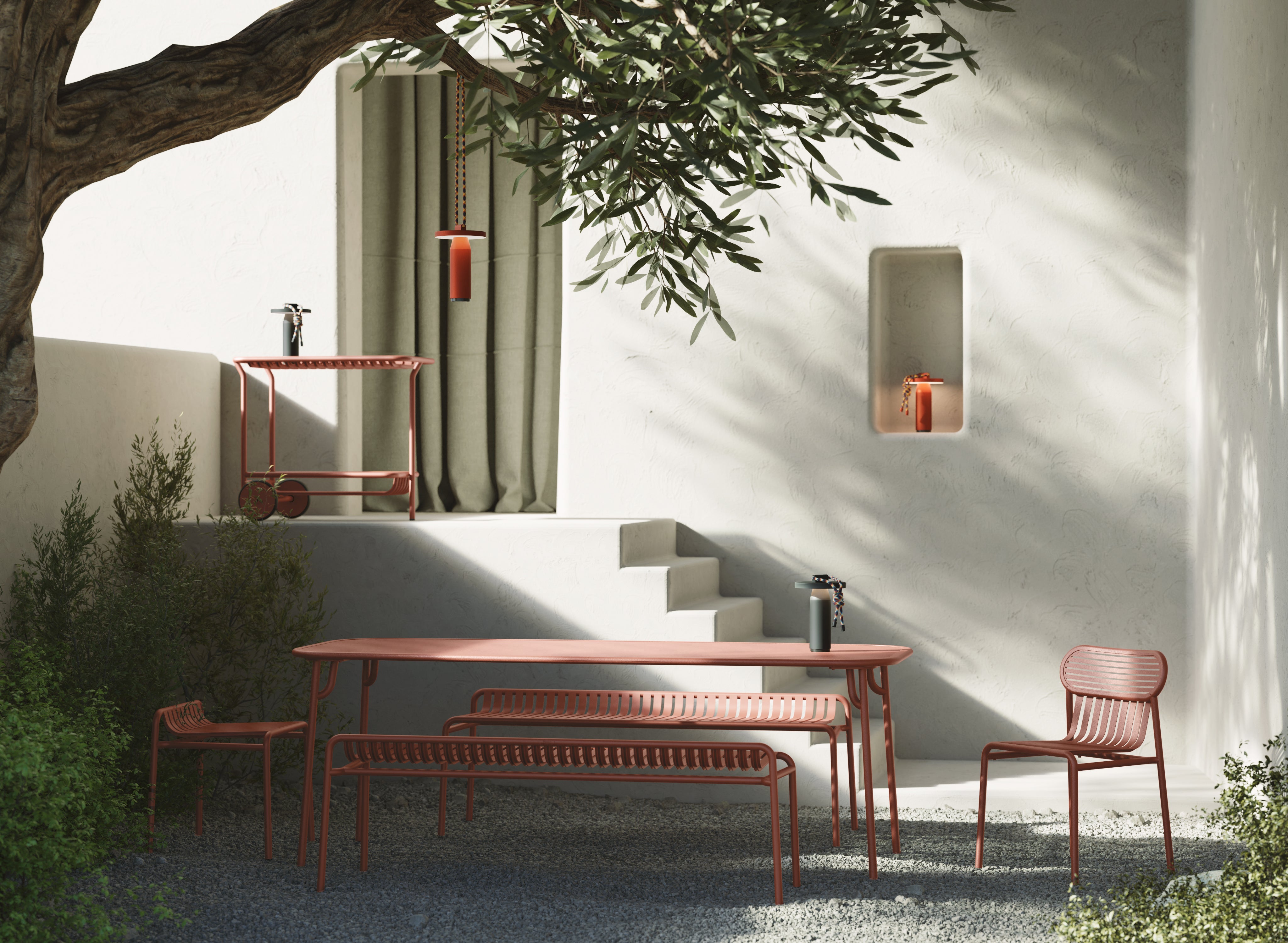 Tuin tafel WEEK-END wit