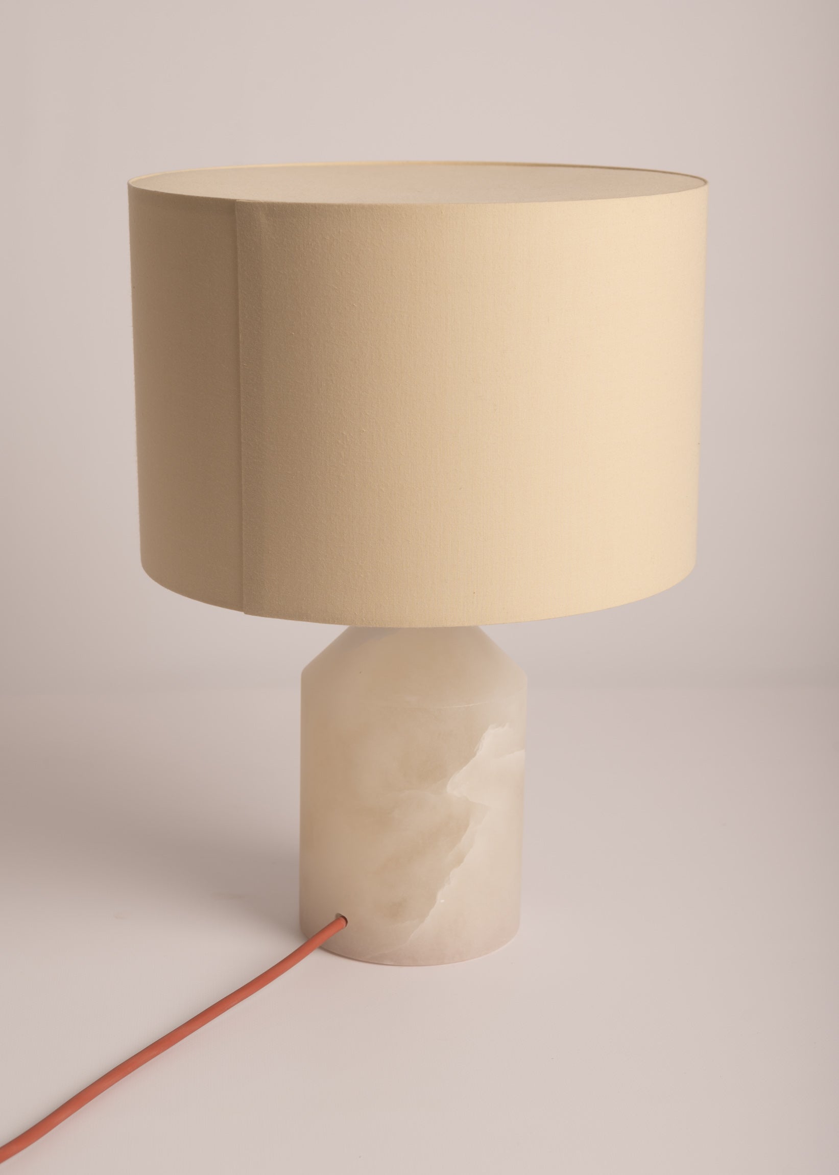 Tischlampe JOSEF weißer Alabaster