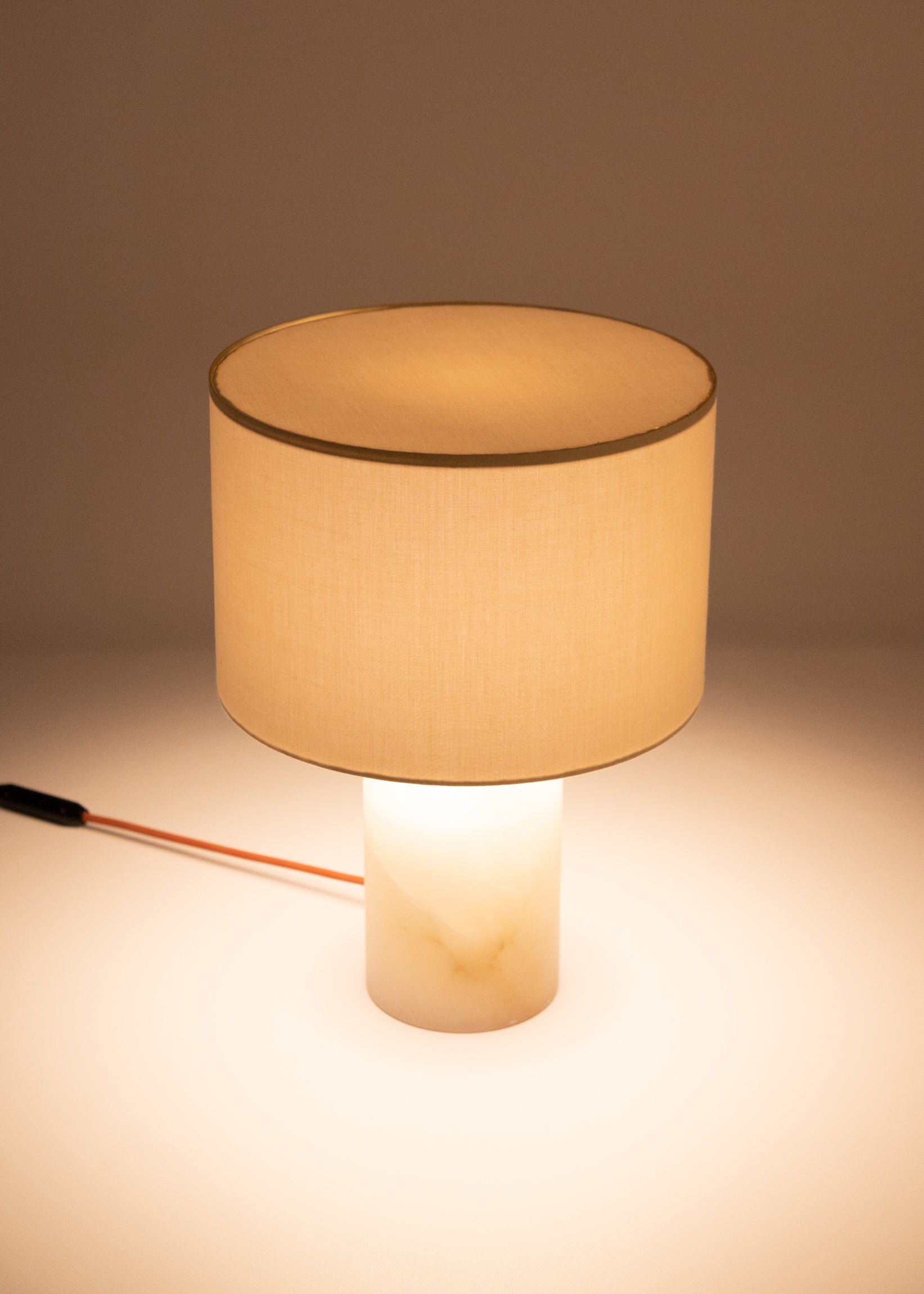 Tischlampe JOSEF weißer Alabaster