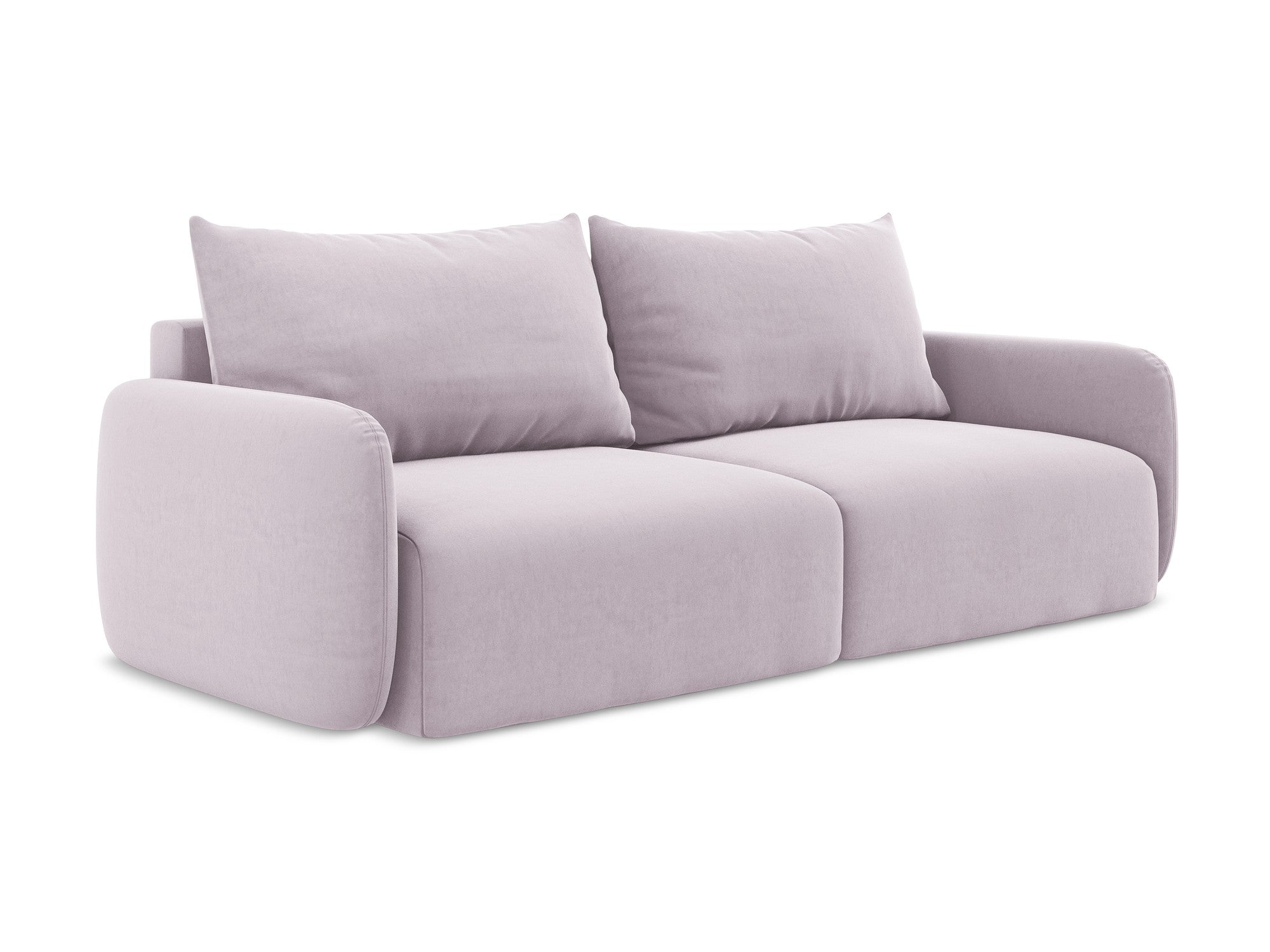 Lavender 3-Seater Velvet Sofa with Sleeping Function KALENA