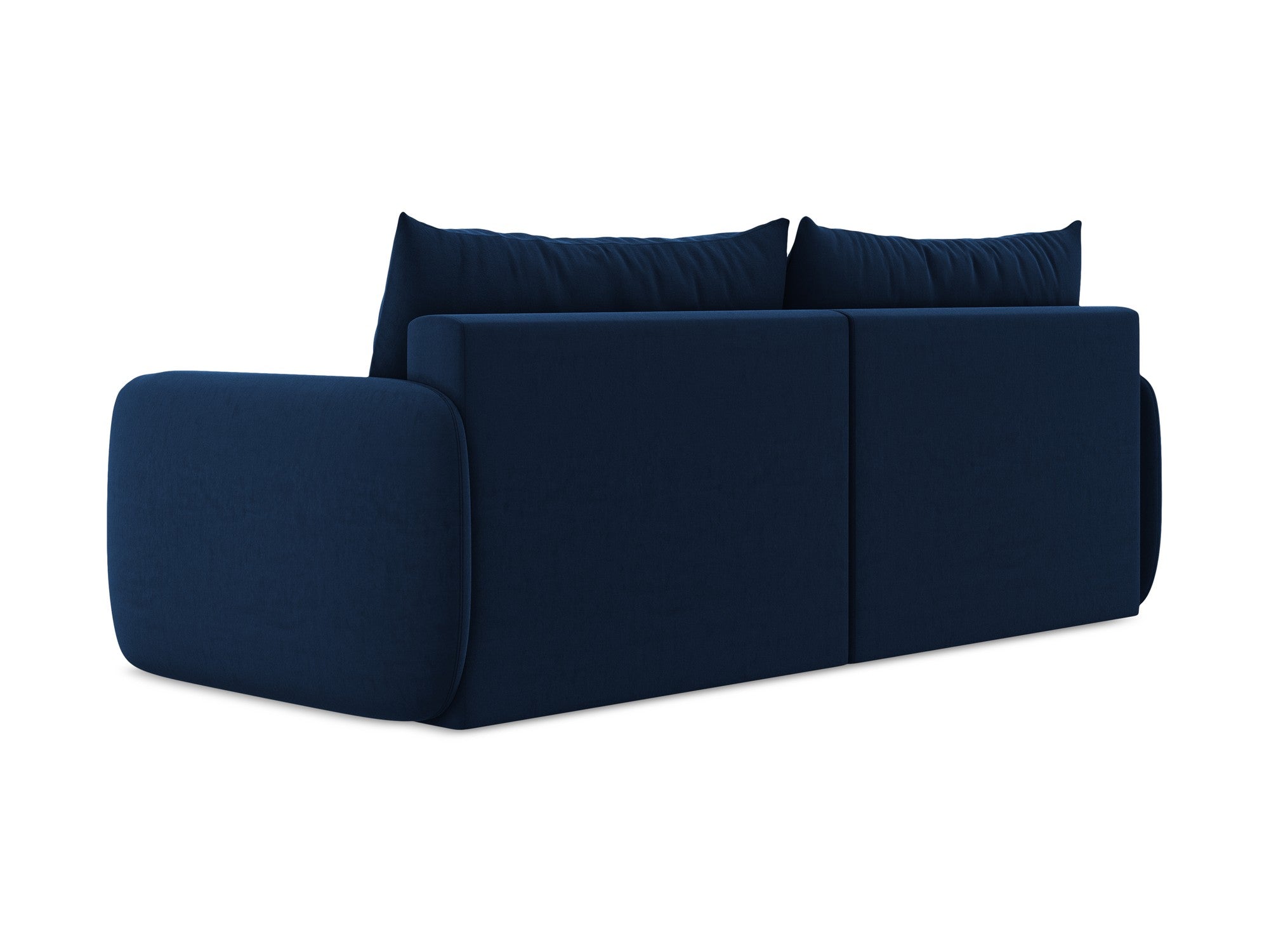 Velvet 3-Seater Sofa with Sleeping Function KALENA Royal Blue