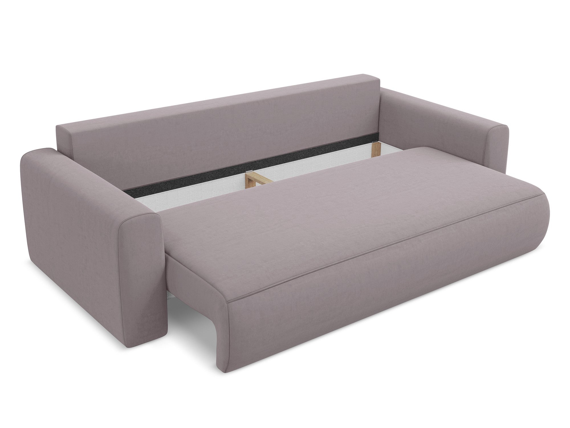 Lavender 3-Seater Velvet Sofa with Sleeping Function KAPUA