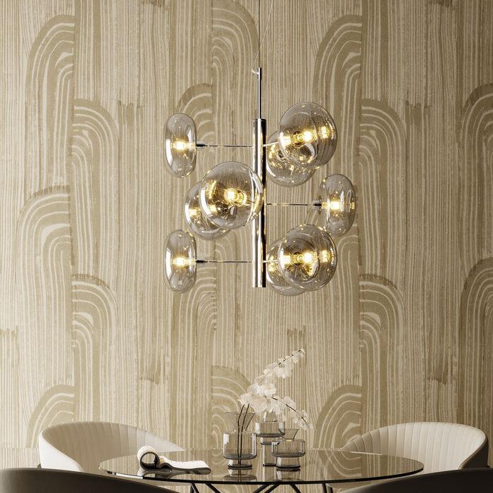 Silberne Scheinwerferlampe hängende Lampe