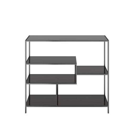 Konsolentafel met planken LOFT zwart