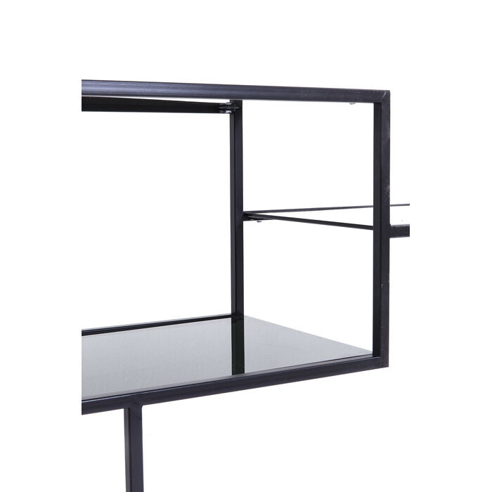 Konsolentafel met planken LOFT zwart