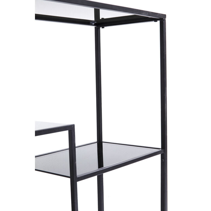 Konsolentafel met planken LOFT zwart